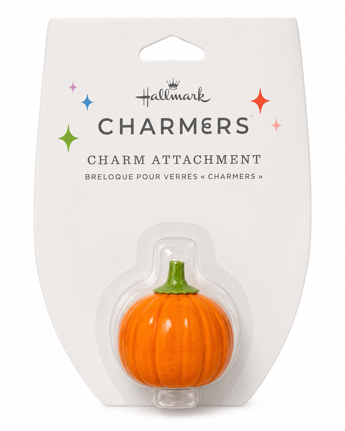 Hallmark Charmers Halloween Pumpkin Wine Glass Charm
