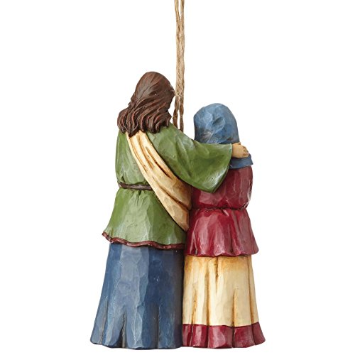 Enesco Jim Shore Heartwood Creek Holy Family Stone Resin, 4.5” Hanging Ornament