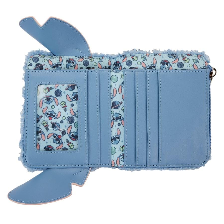 Loungefly Stitch Plush Sherpa Bifold Wallet