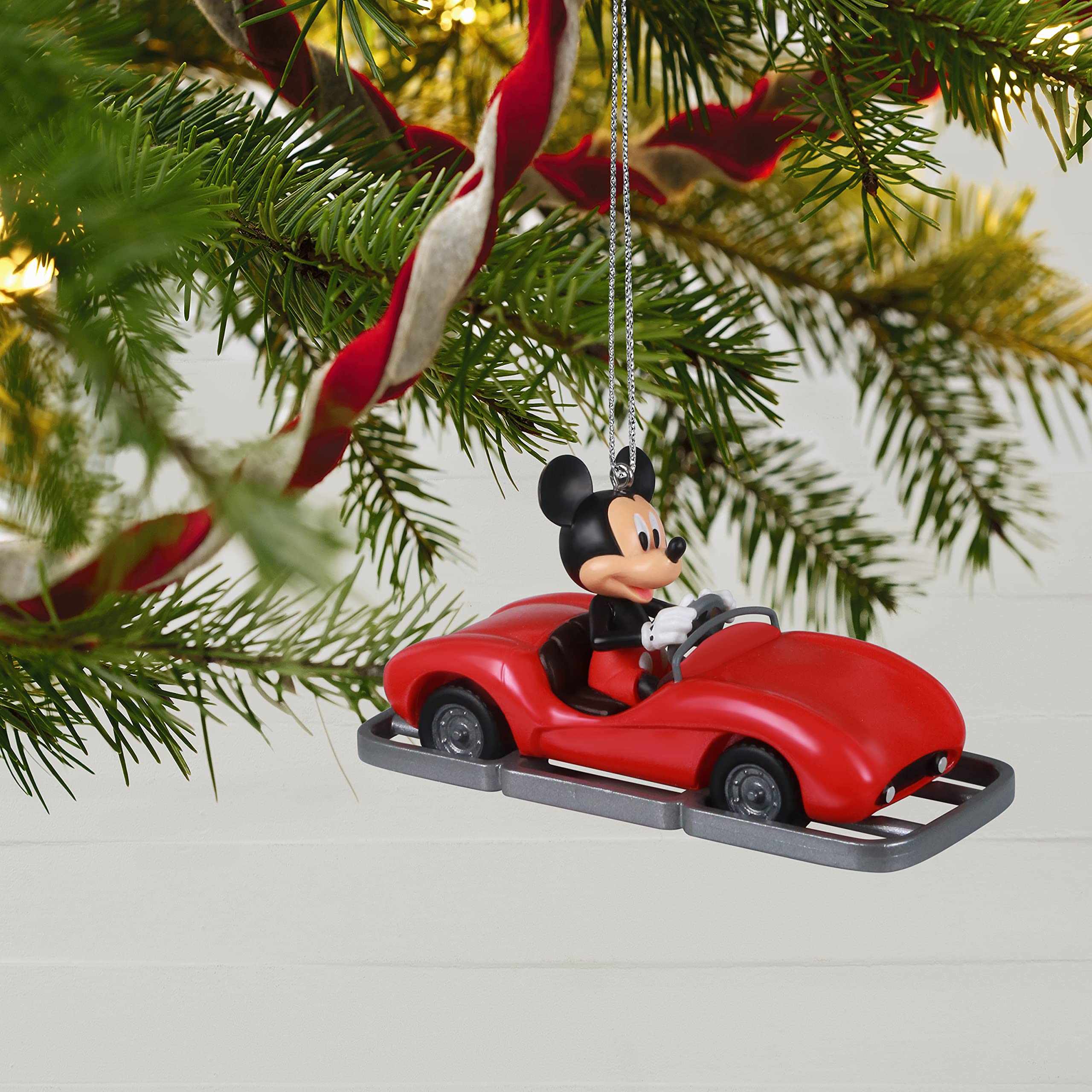 Hallmark Keepsake Christmas Ornament 2021, Disney Autopia Mickey Mouse A Futuristic Freeway to Fun!
