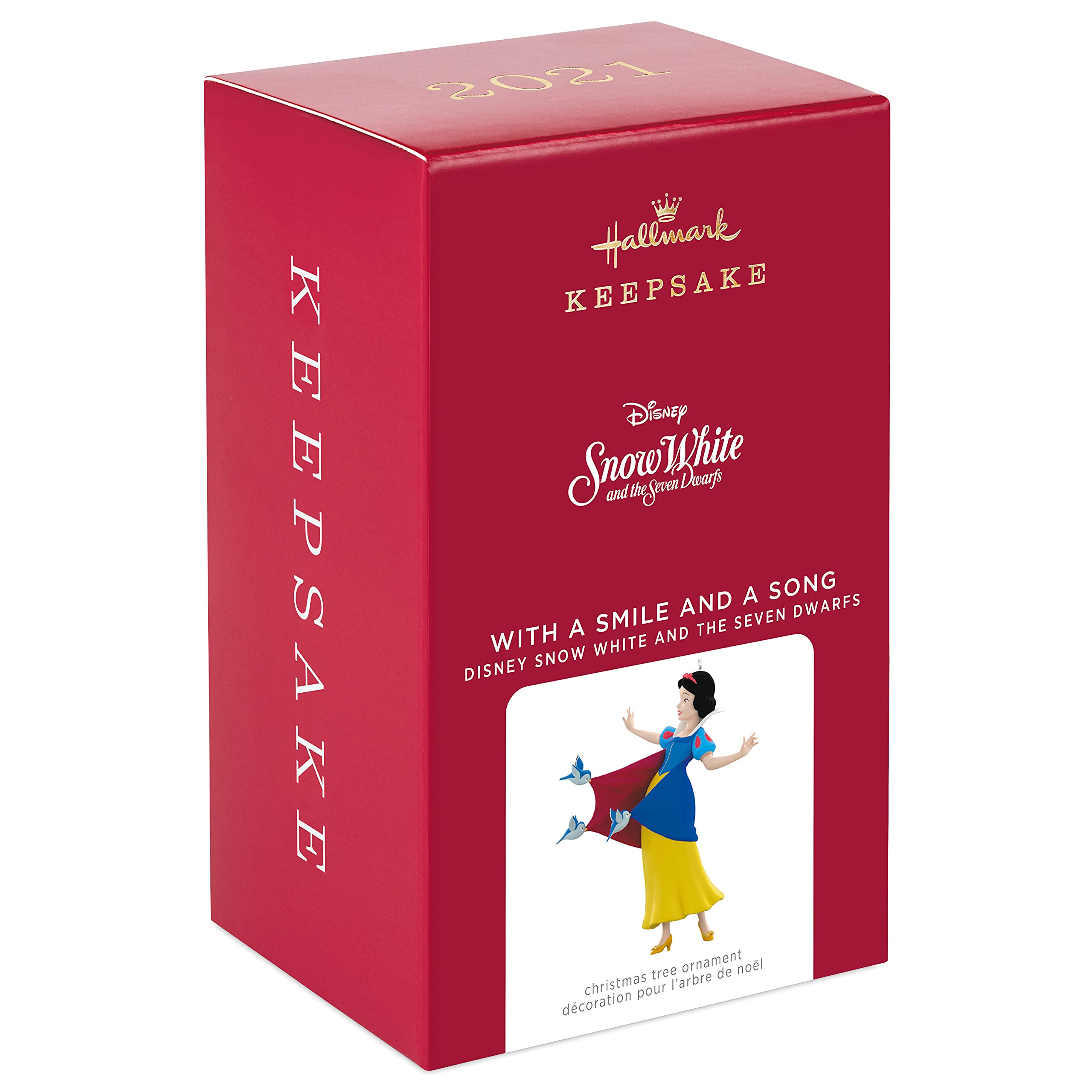 Hallmark Keepsake Christmas Ornament 2021, Disney Snow White and The Seven Dwarfs with a Smile and a Song
