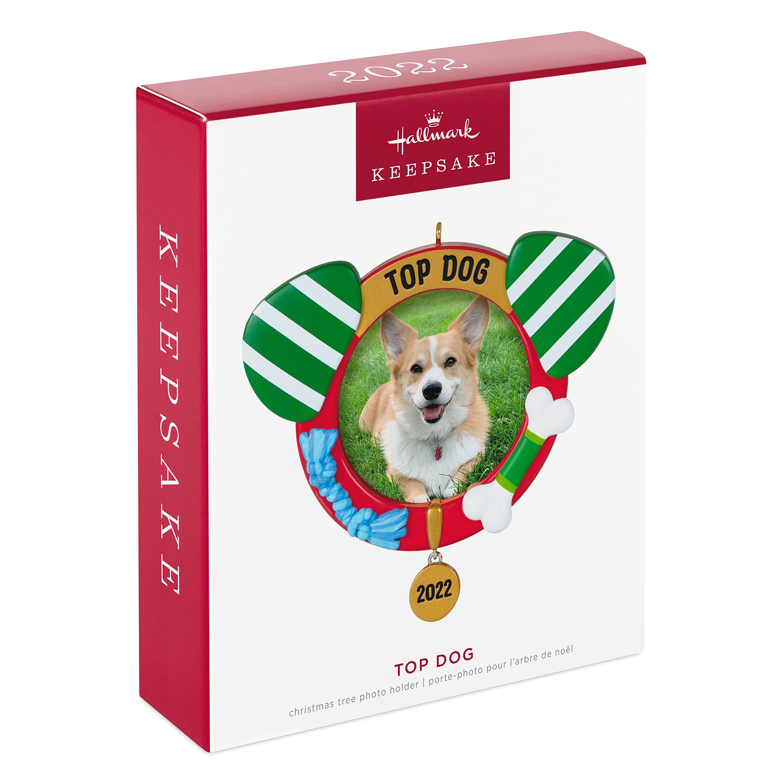 Hallmark Keepsake Christmas Ornament 2022 Year-Dated, Top Dog Photo Frame