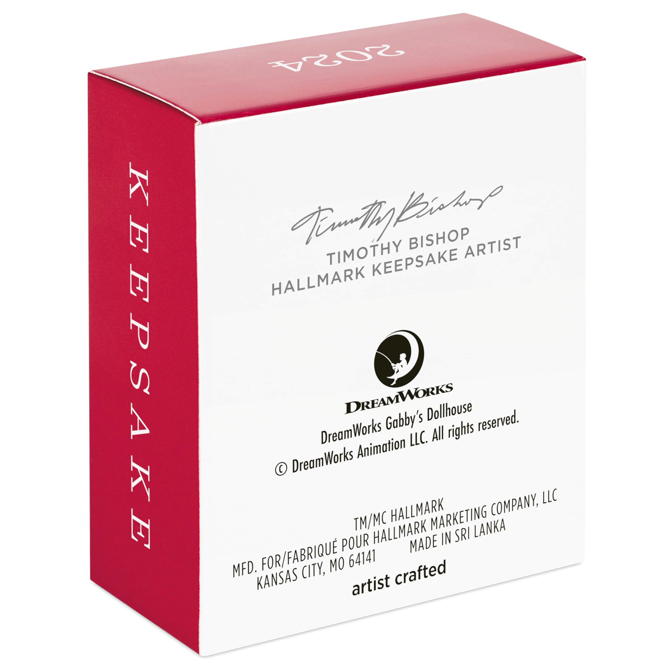 Hallmark Keepsake 1.02" Mini Christmas Ornament 2024, Gabby's Dollhouse Cakey Cat, Gifts for Kids