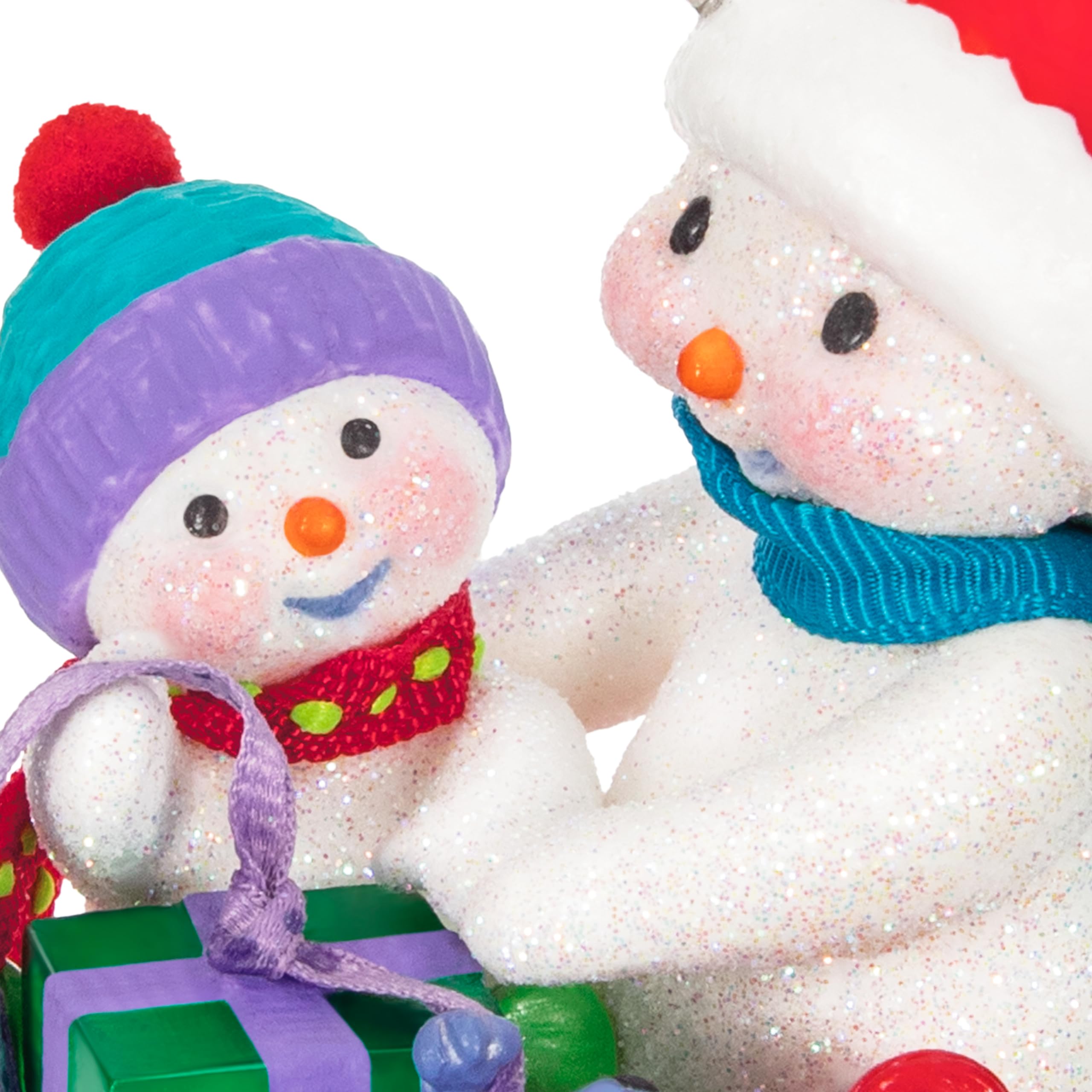 Hallmark Keepsake Christmas Ornament 2024, Making Memories Wrapping Lesson, Snowman Collectors Gifts