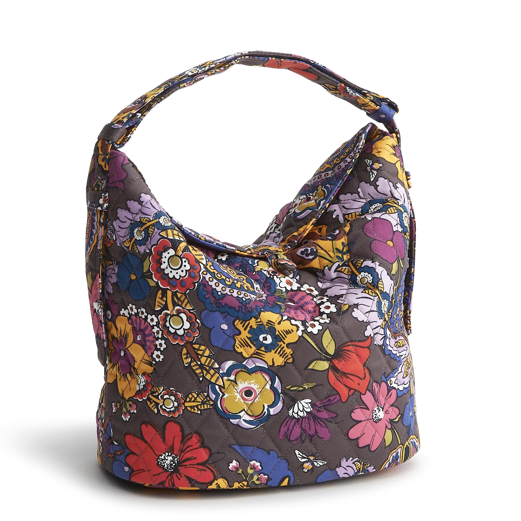 Vera Bradley Premium Cotton Astoria Shoulder Bag, Colorful Bouquet