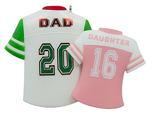Hallmark Keepsake Ornament Dad and Daughter Colorful Jerseys 2016