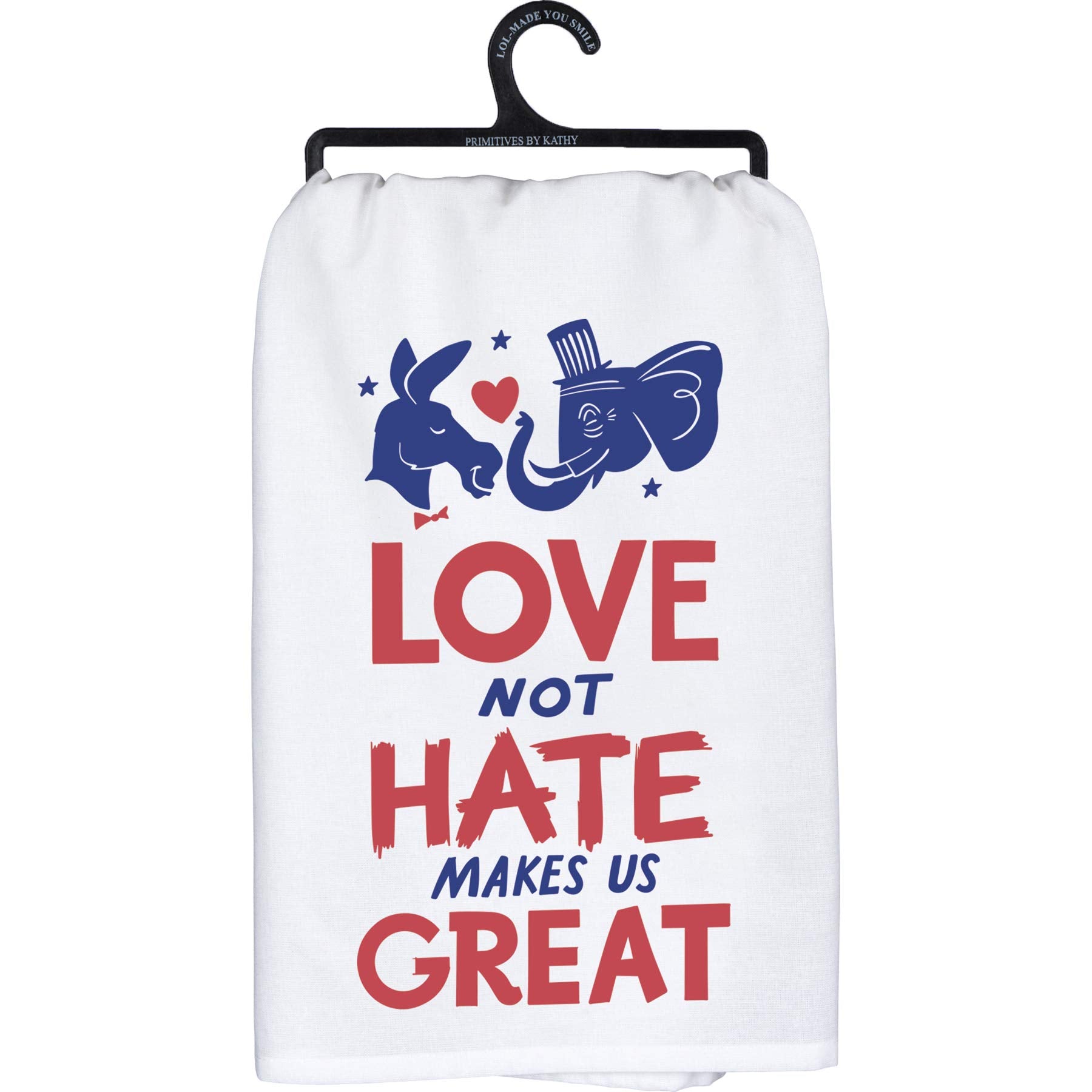 Primitives by Kathy Dish Towel - Love Not Hate