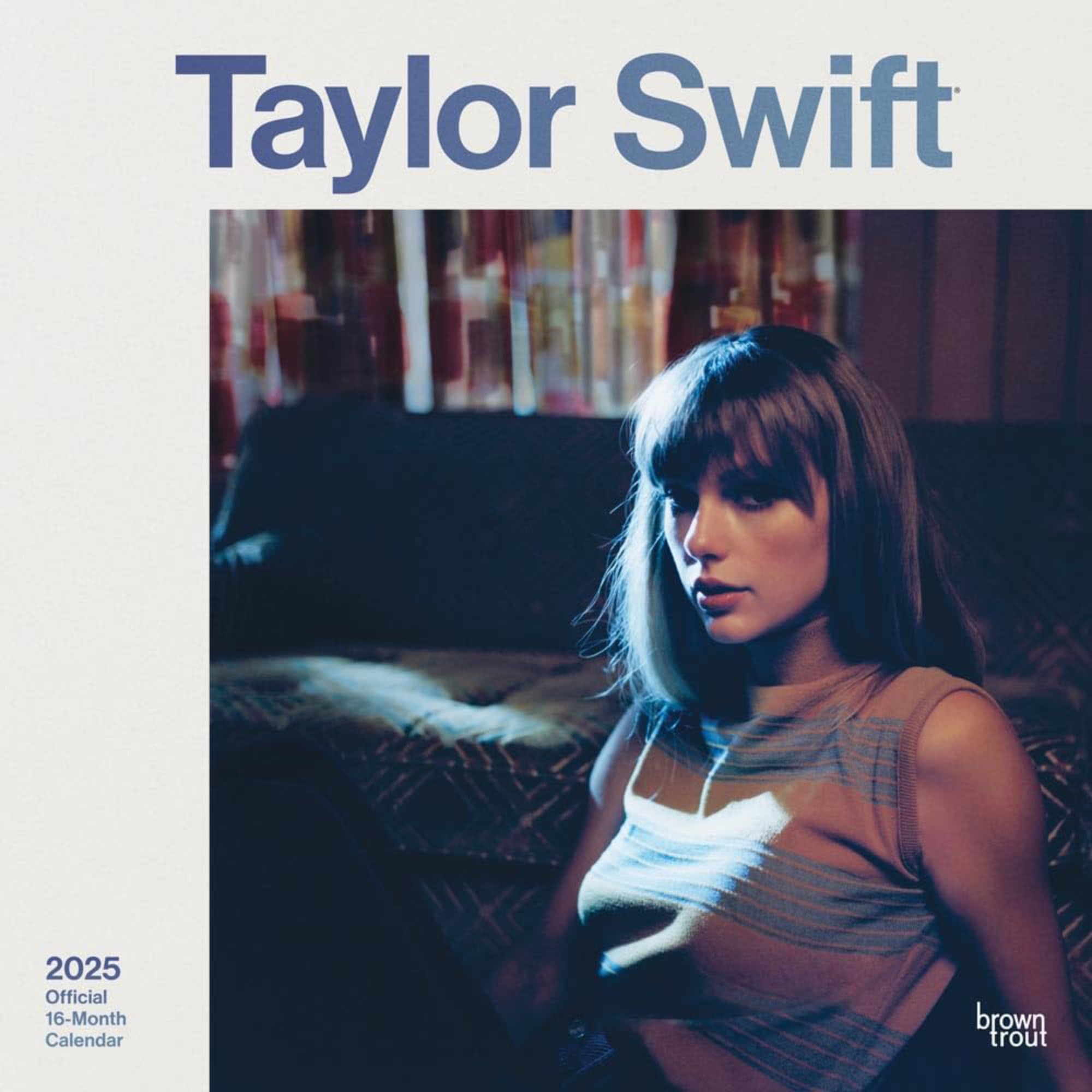 BrownTrout Taylor Swift Official | 2025 30.5 x 61 cm Monthly Wall Calendar