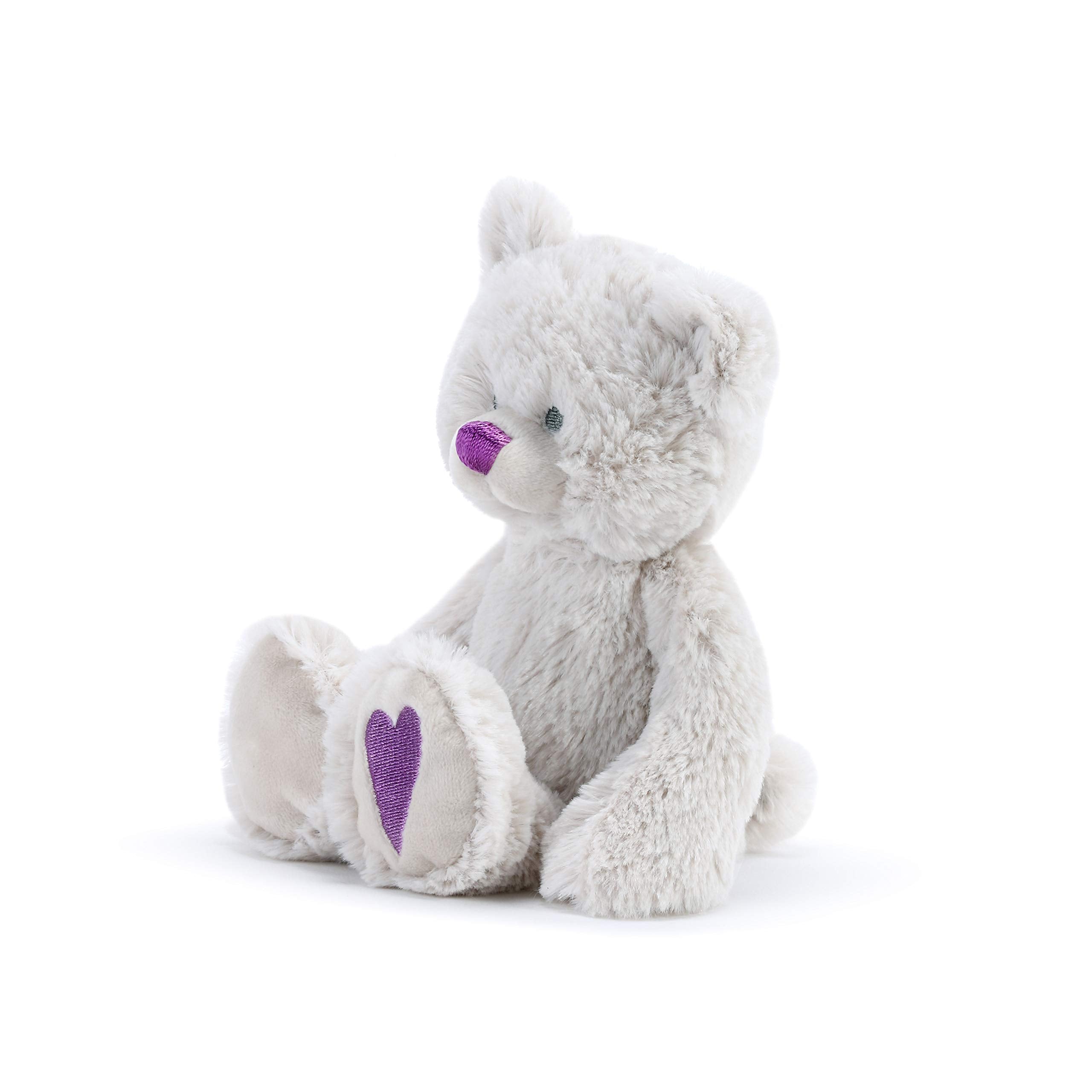 DEMDACO Lucky Purple Alexandrite Color June Birthstone 8.5 inch Children's Plush Stuffed Animal Toy