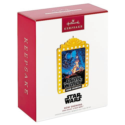 Hallmark Keepsake Christmas Ornament 2023, Star Wars: A New Hope Now Showing Ornament with Light