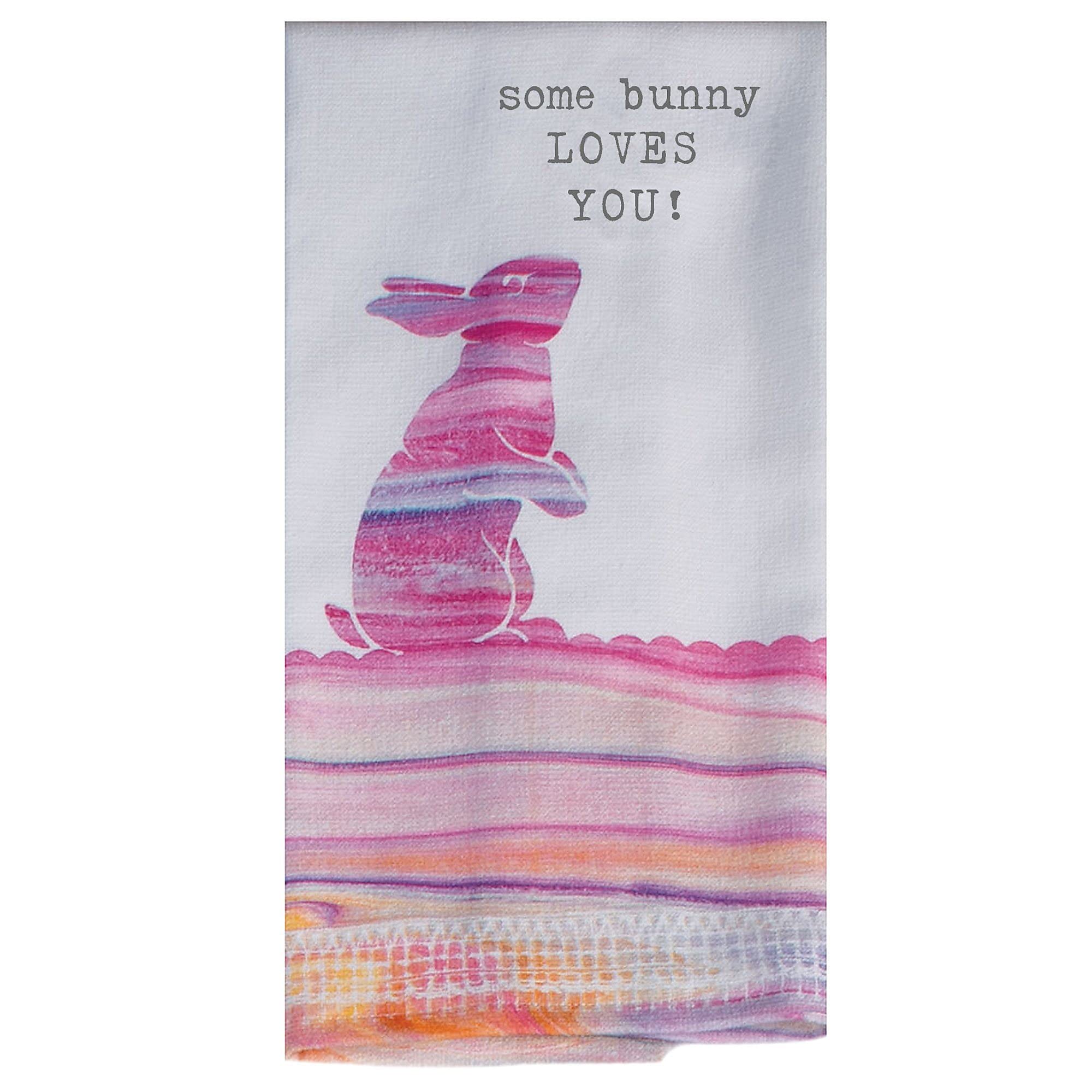 Kay Dee Designs Bunny Loves You Dual Purpose Terry Towel
