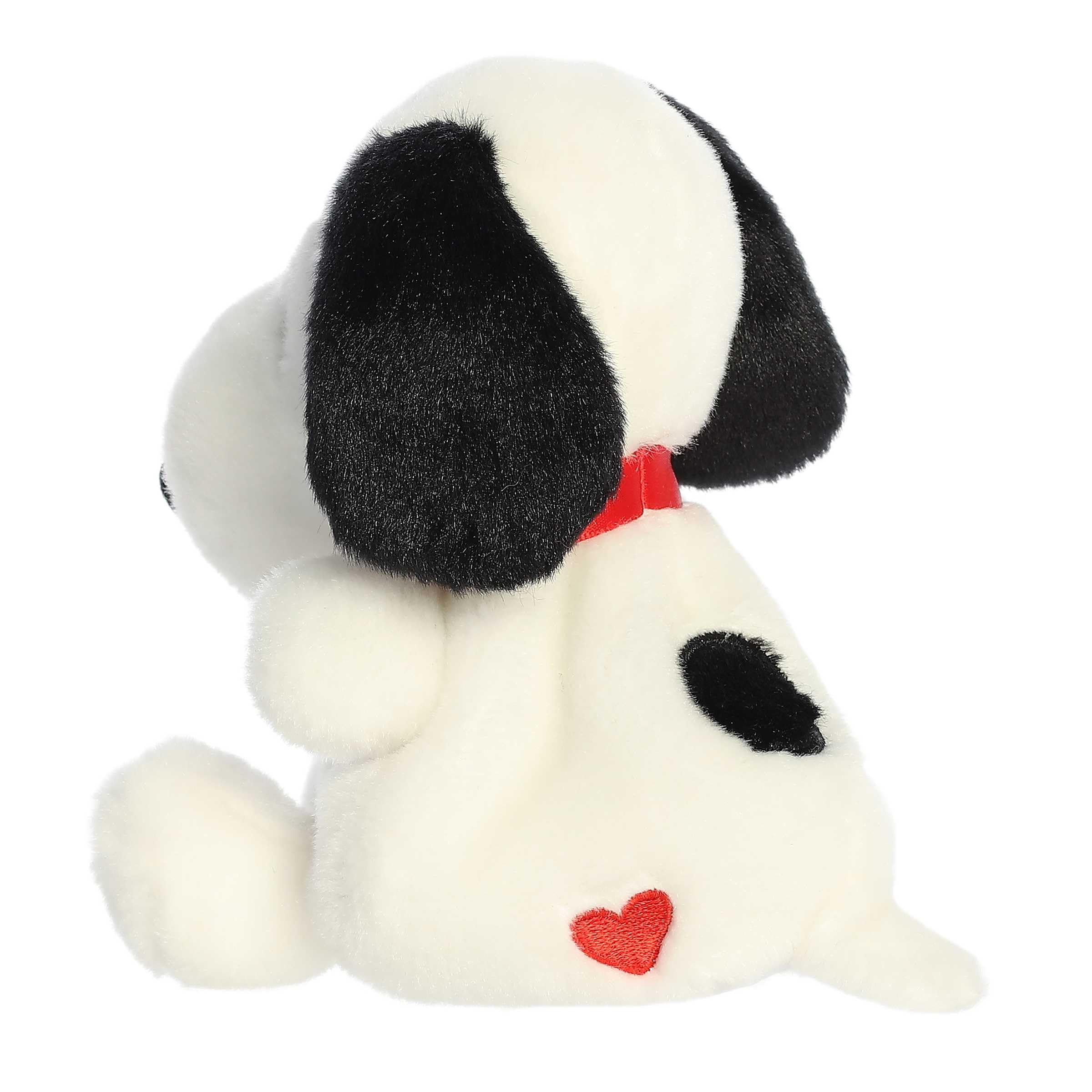 Aurora® Timeless Peanuts® Palm Pals™ Snoopy Hearts Stuffed Animal - Classic Characters - Lasting Memories - White 5 Inches