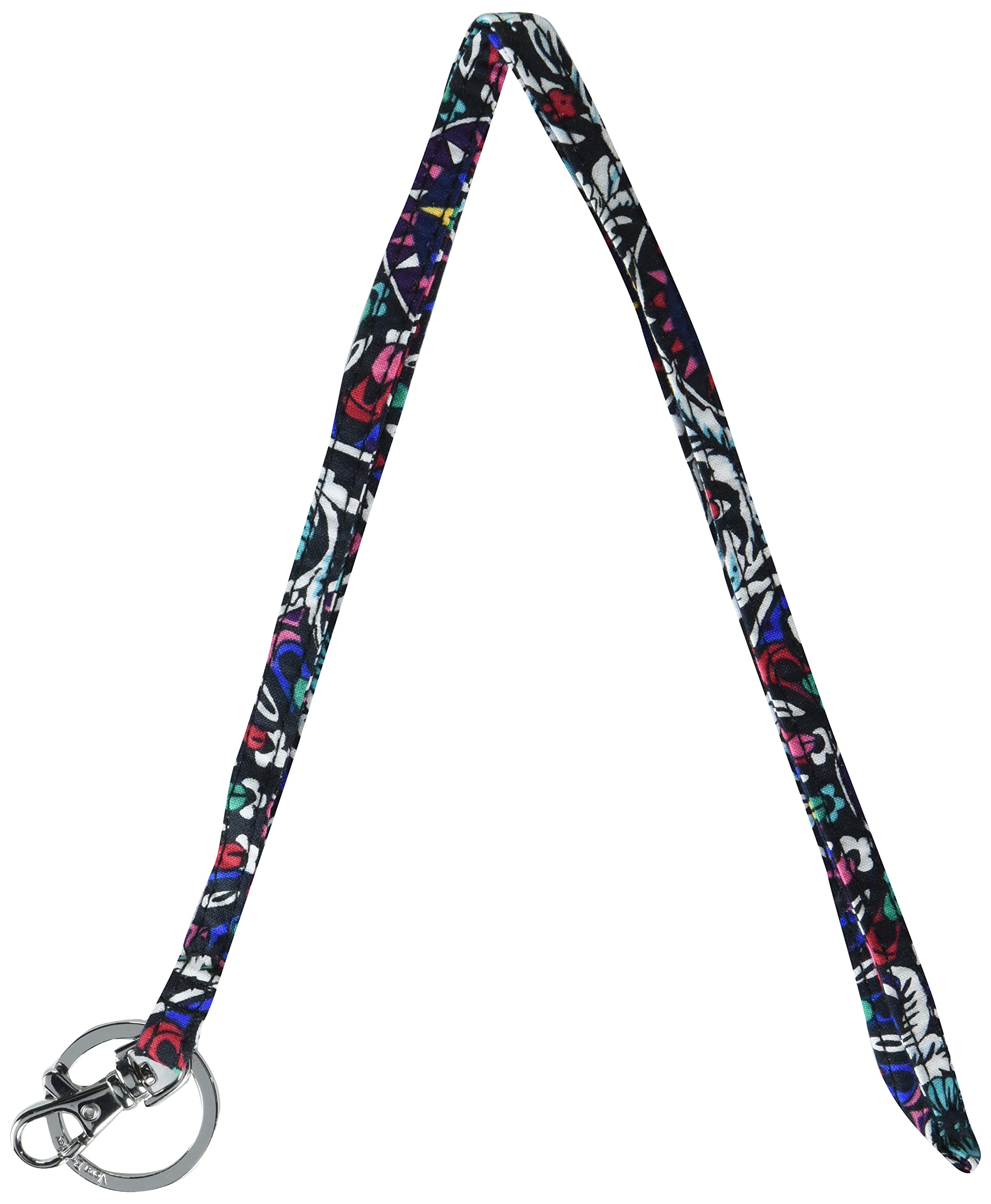 Vera Bradley Women's Cotton Lanyard, Stained Glass Medallion - Recycled Cotton, One Size