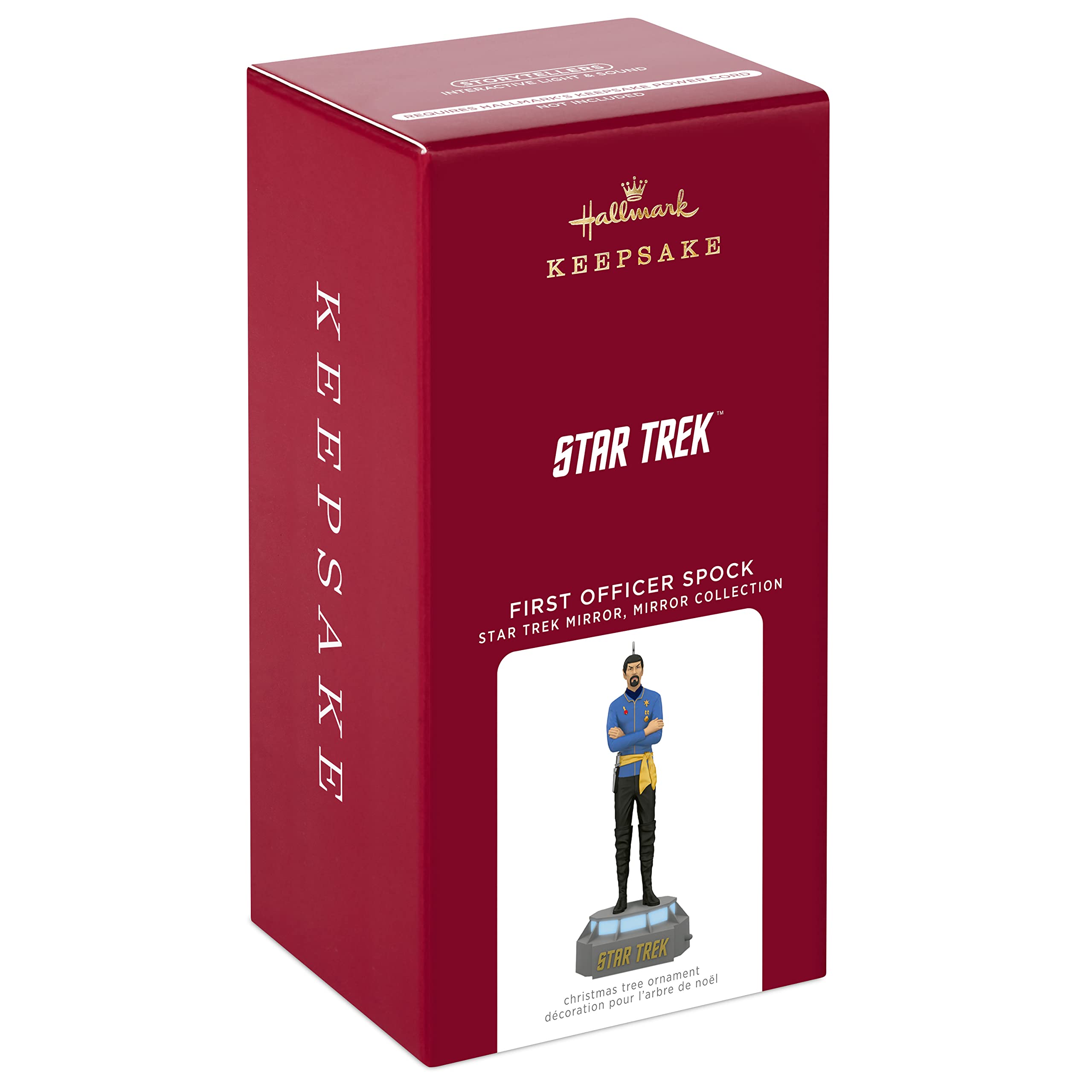 Hallmark Keepsake Star Trek U.S.S. Enterprise Storytellers Musical Christmas Tree Topper with Light