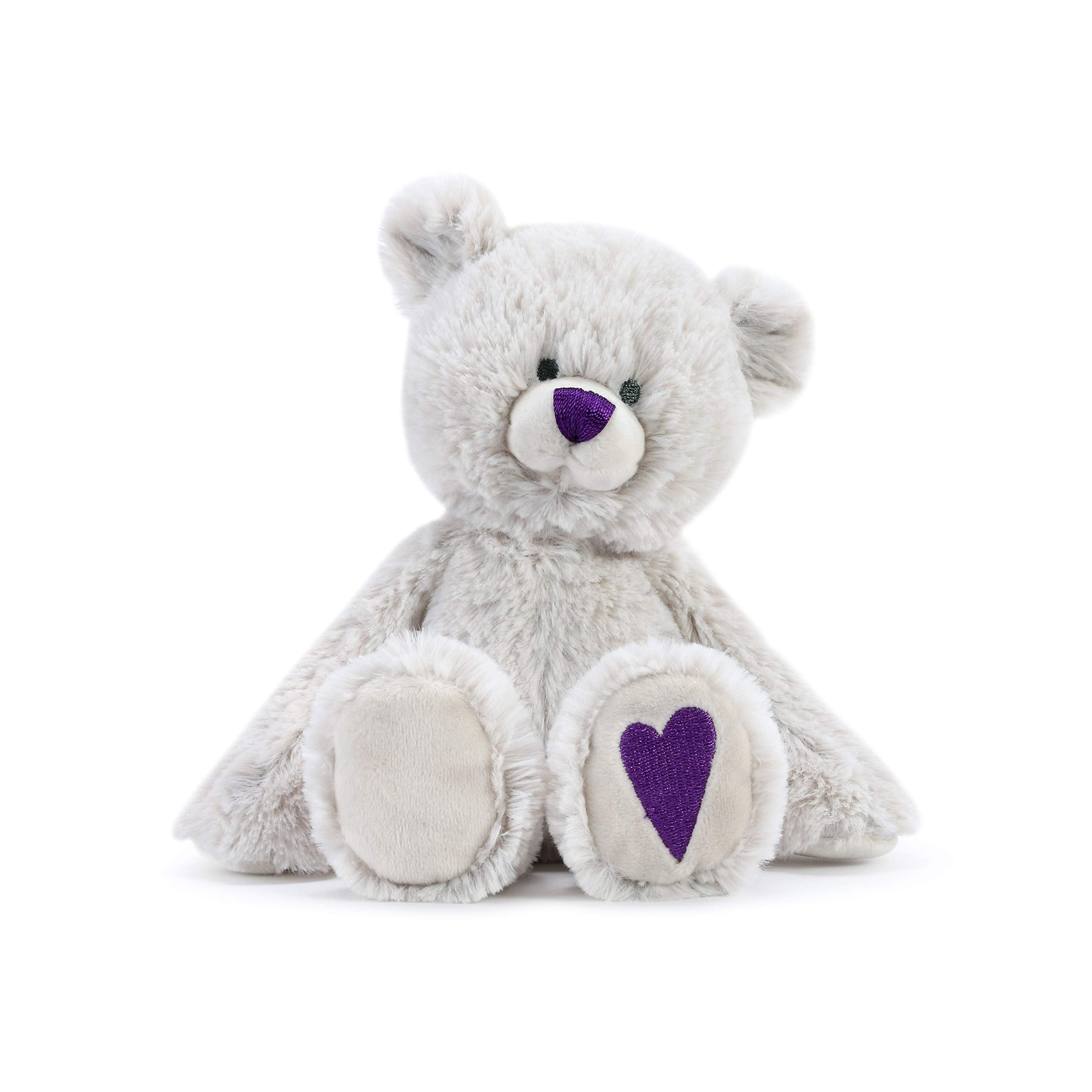 DEMDACO Curious Purple Amethyst Color February Birthstone 8.5 inch Children's Plush Stuffed Animal Toy