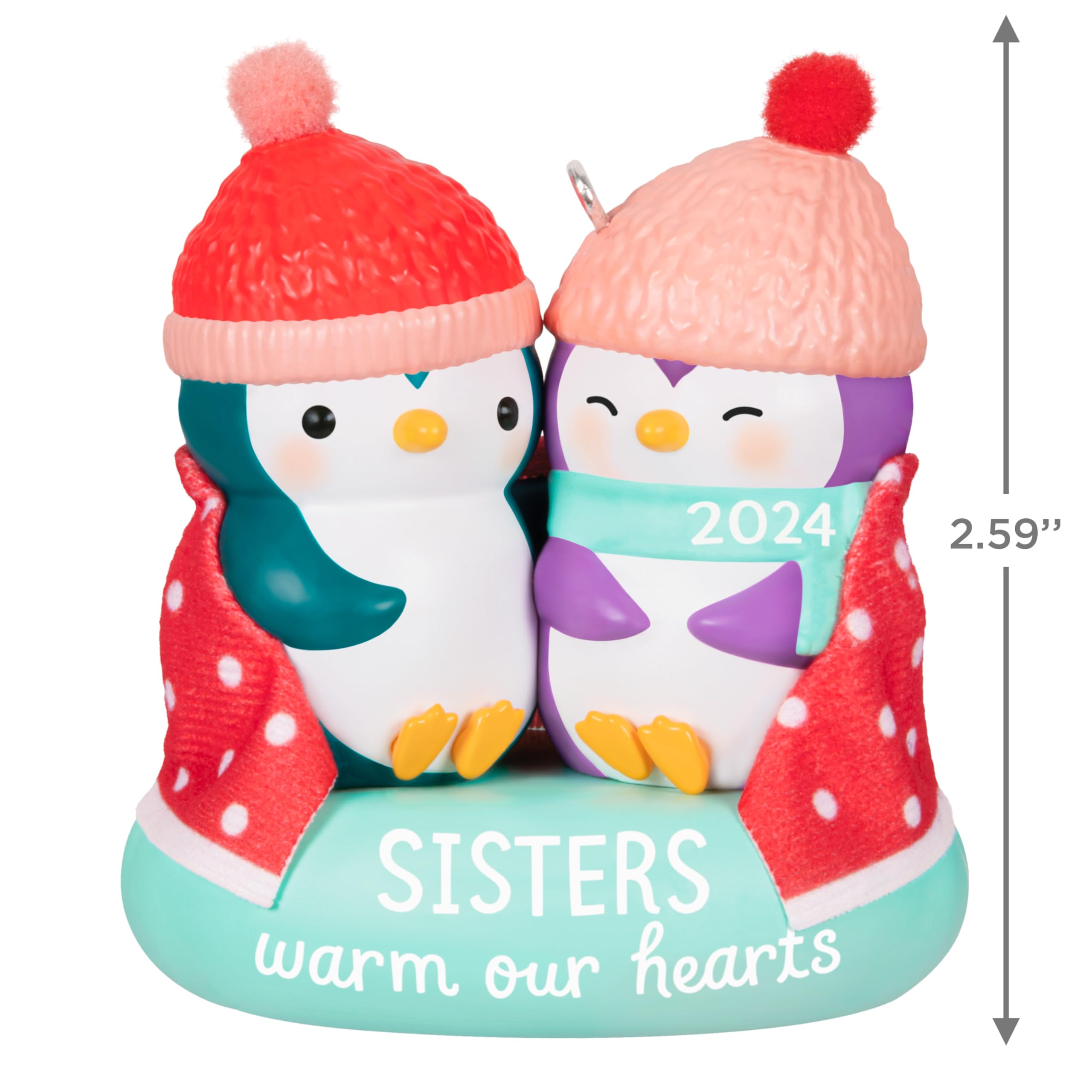 Hallmark Keepsake Christmas Ornament 2024, Sisters Warm Our Hearts 2024, Family Gifts