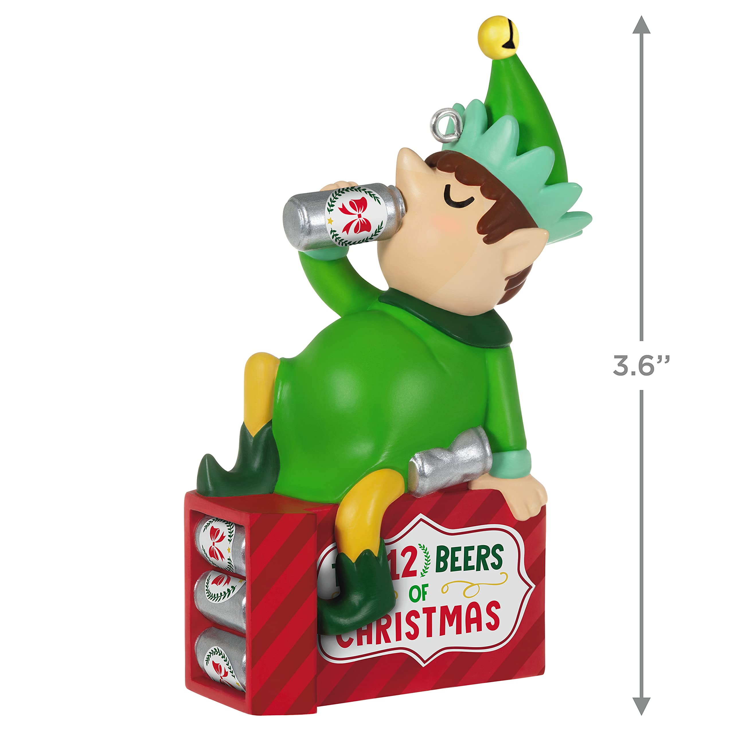 The Twelve Beers of Christmas Elf Hallmark Keepsake Christmas Ornament 2021