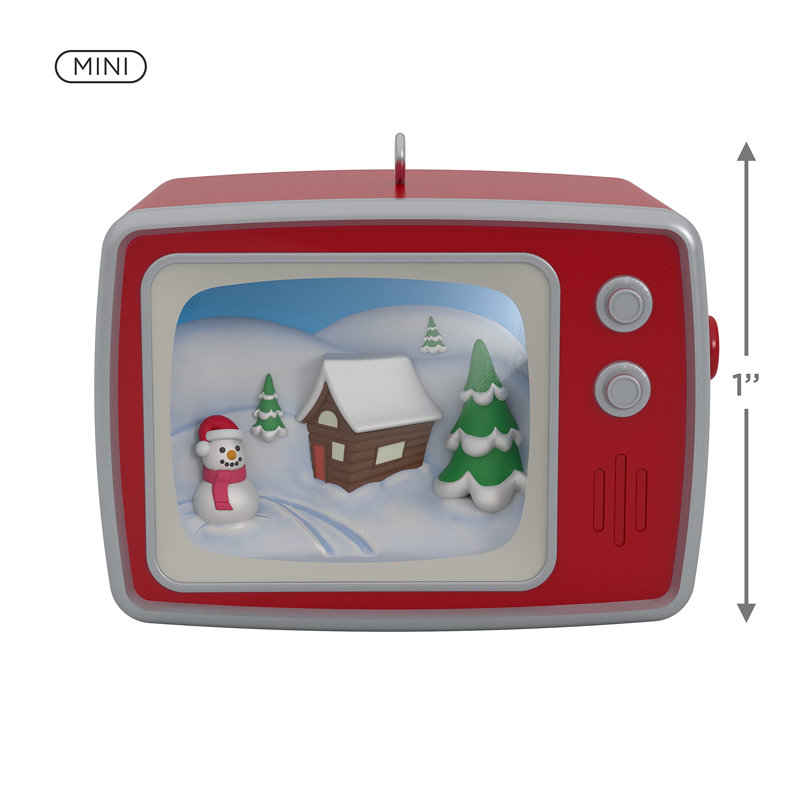 Hallmark Keepsake 1" Miniature Christmas Ornament 2021, Mini Tiny Telly, Light