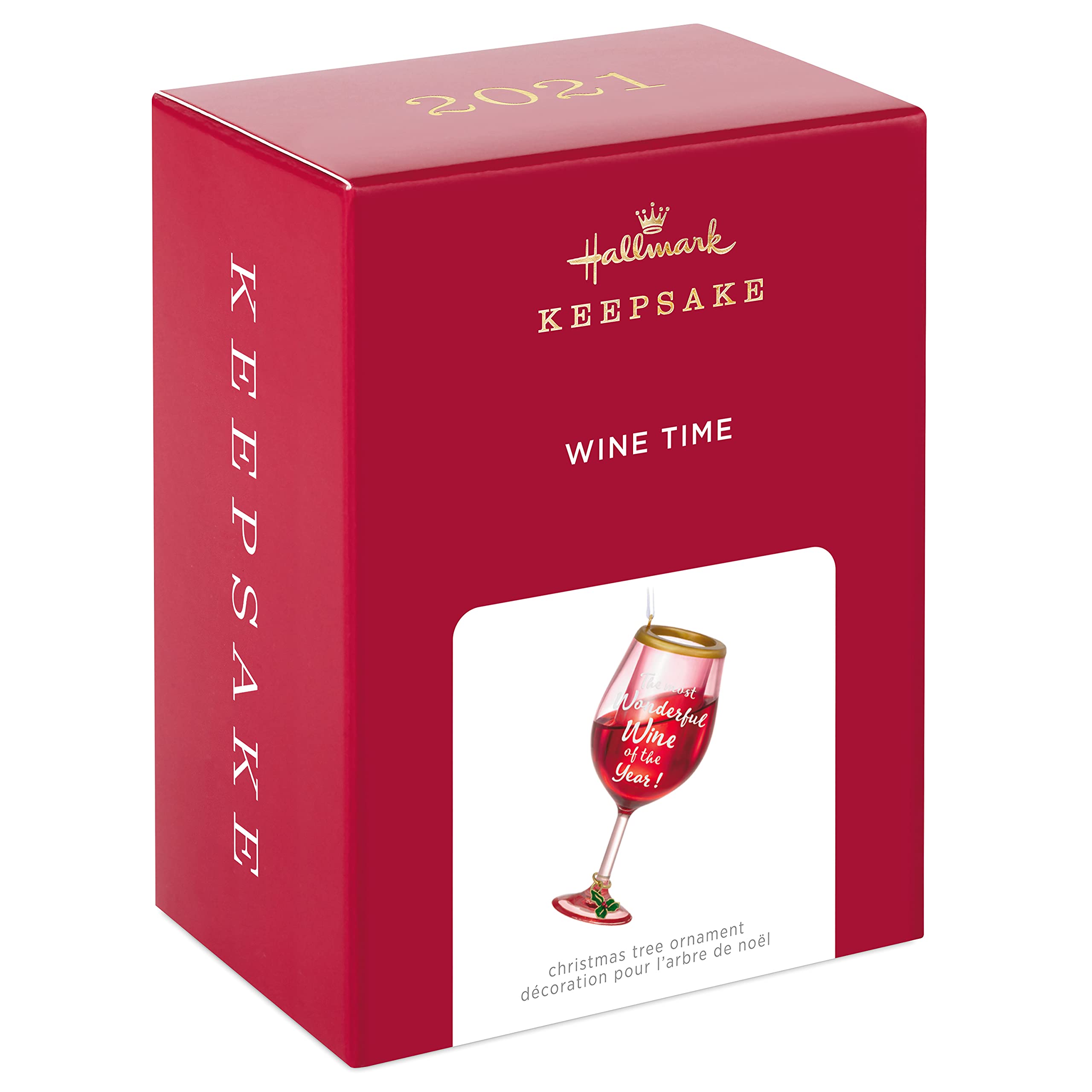 Wine Time Hallmark Keepsake Christmas Ornament 2021