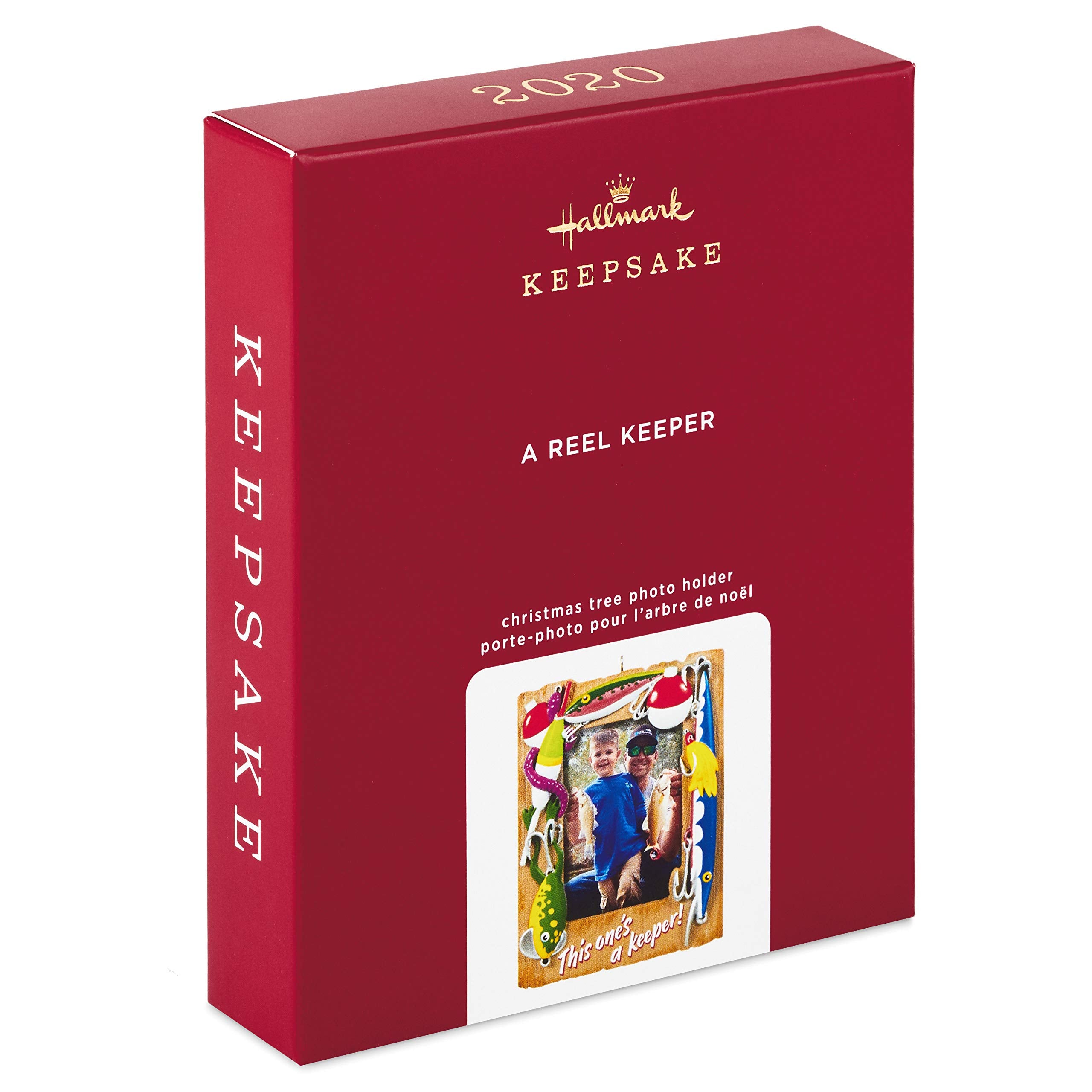 Hallmark Keepsake Christmas Ornament 2020, A Reel Keeper Fishing Photo Frame (1599QGO1951)