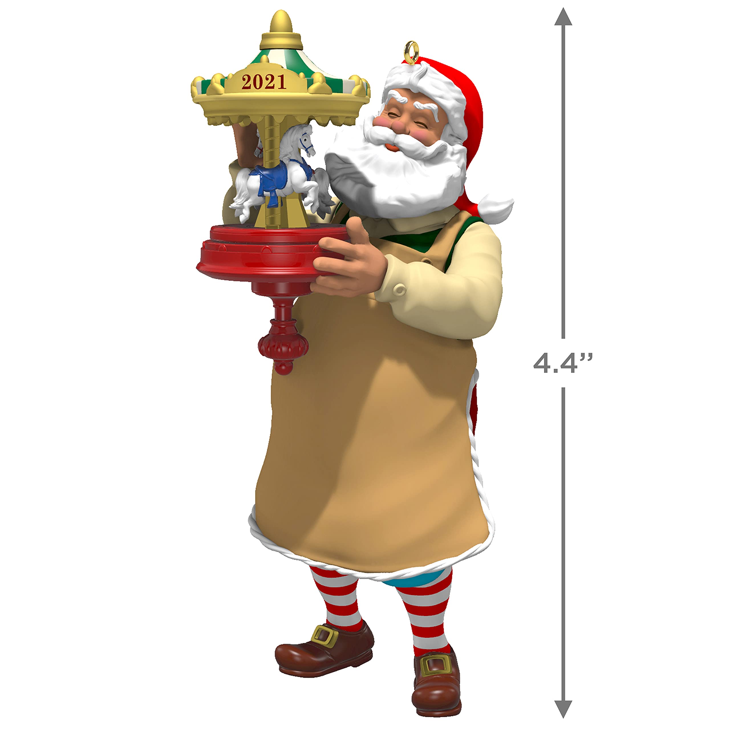 Spinning Santa Hallmark Keepsake Christmas Ornament 2021