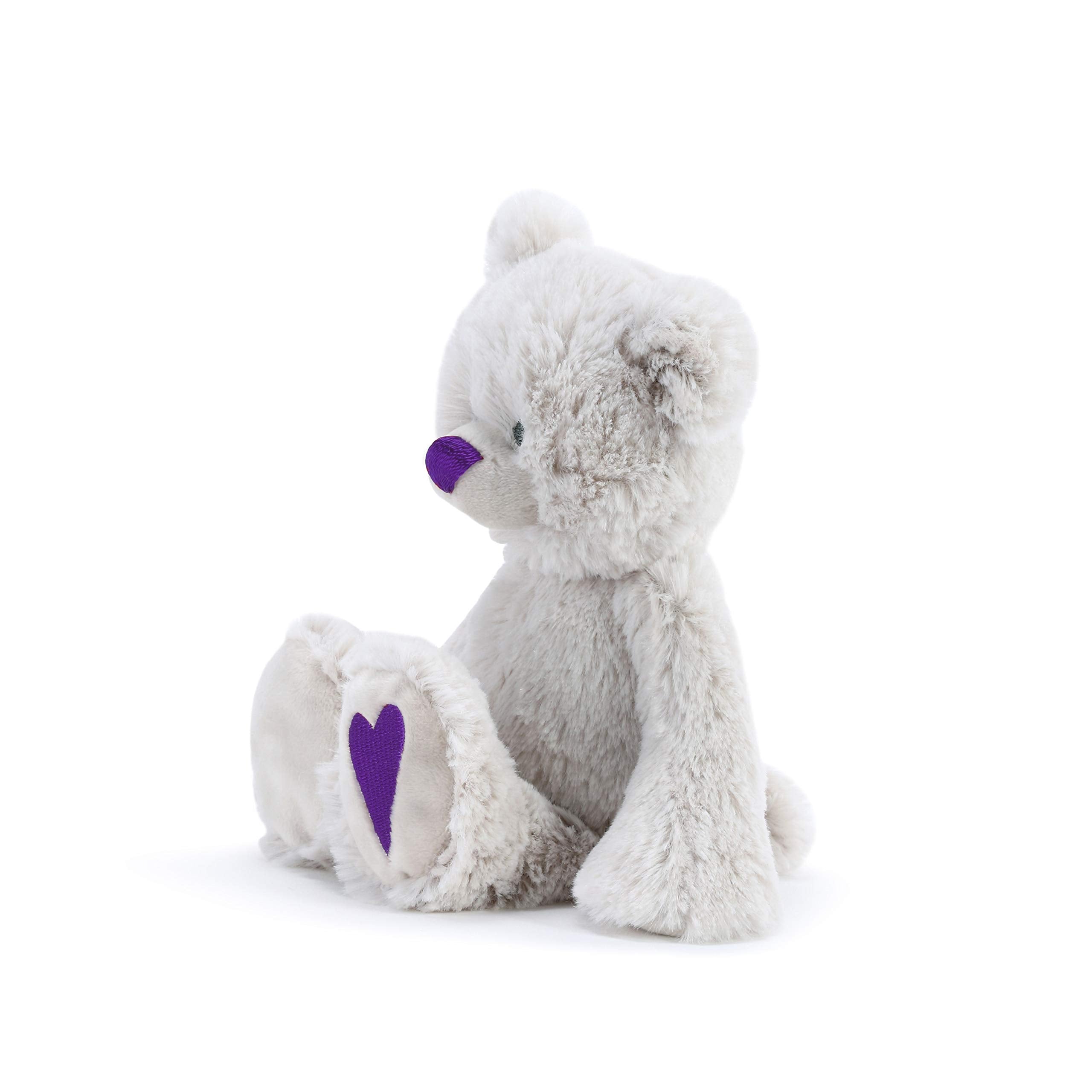 DEMDACO Curious Purple Amethyst Color February Birthstone 8.5 inch Children's Plush Stuffed Animal Toy