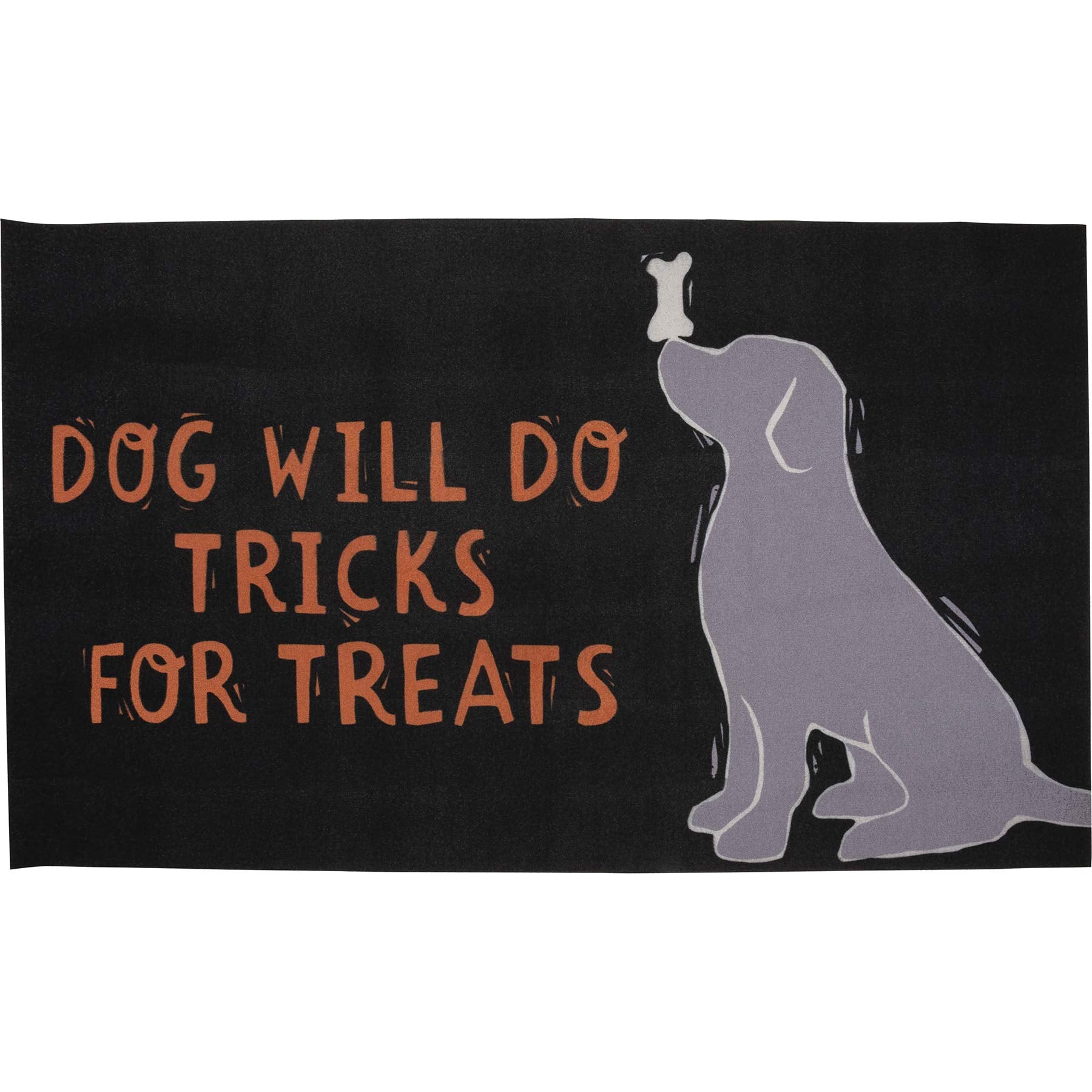 Will Do Tricks for Treats Decorative Halloween Themed Rug