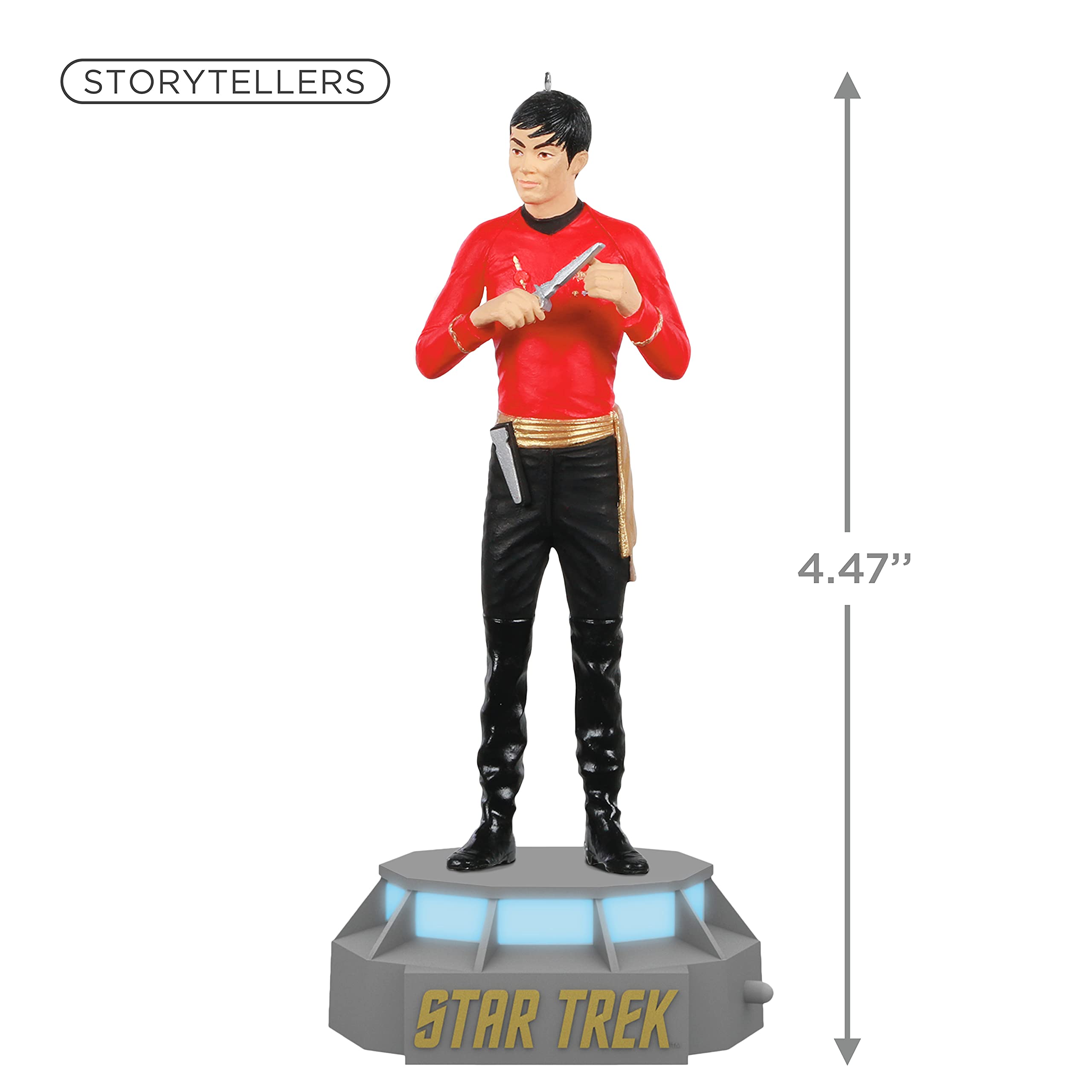 Hallmark Keepsake Star Trek U.S.S. Enterprise Storytellers Musical Christmas Tree Topper with Light