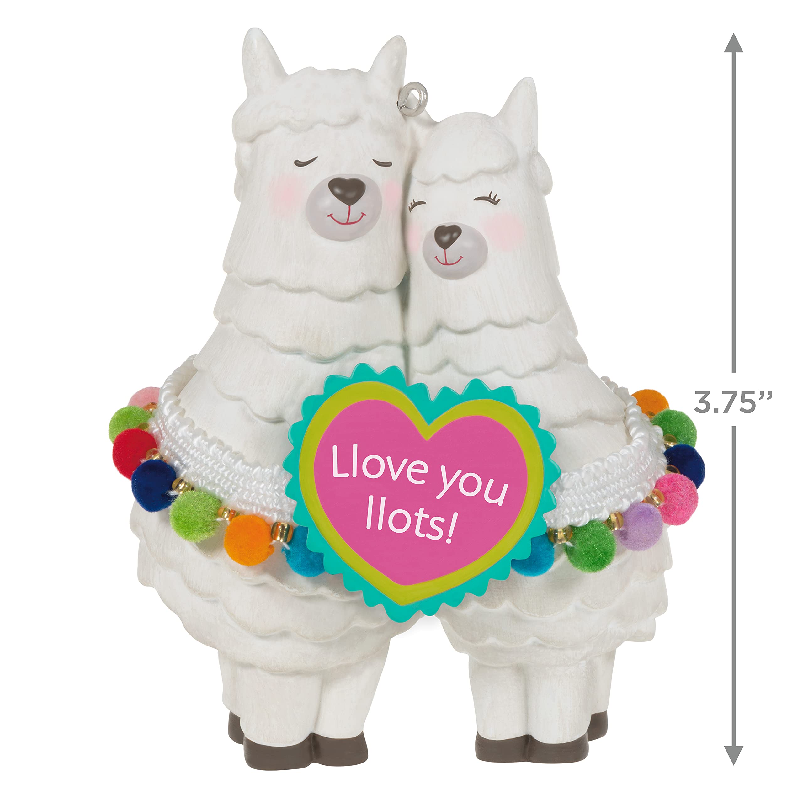 Llove You Llots Llama Couple Hallmark Keepsake Christmas Ornament 2021