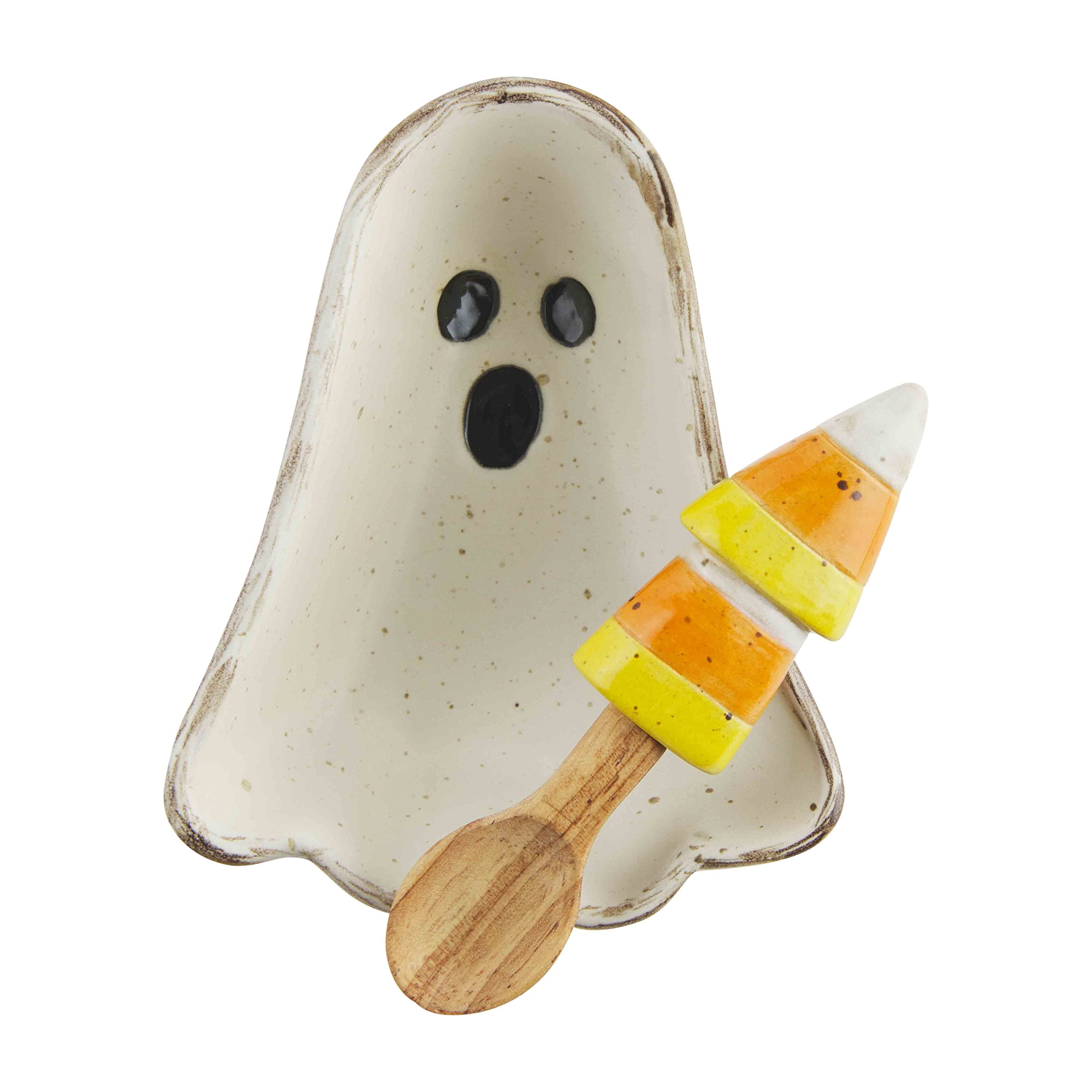 Mud Pie Shaped Candy Bowl Set, 4.75" x 3.8", Ghost