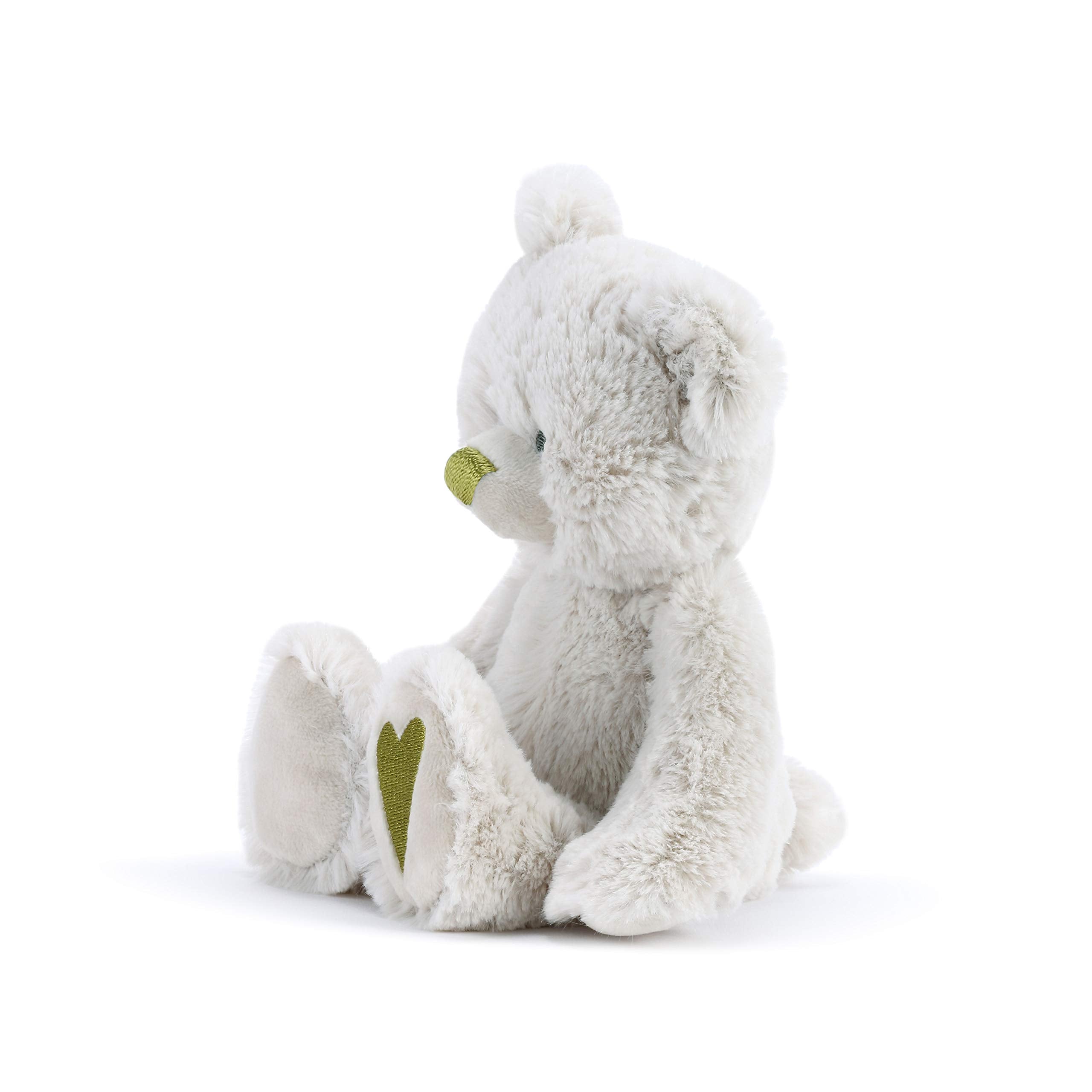 DEMDACO Brave Green Peridot Color August Birthstone 8.5 inch Children's Plush Stuffed Animal Toy