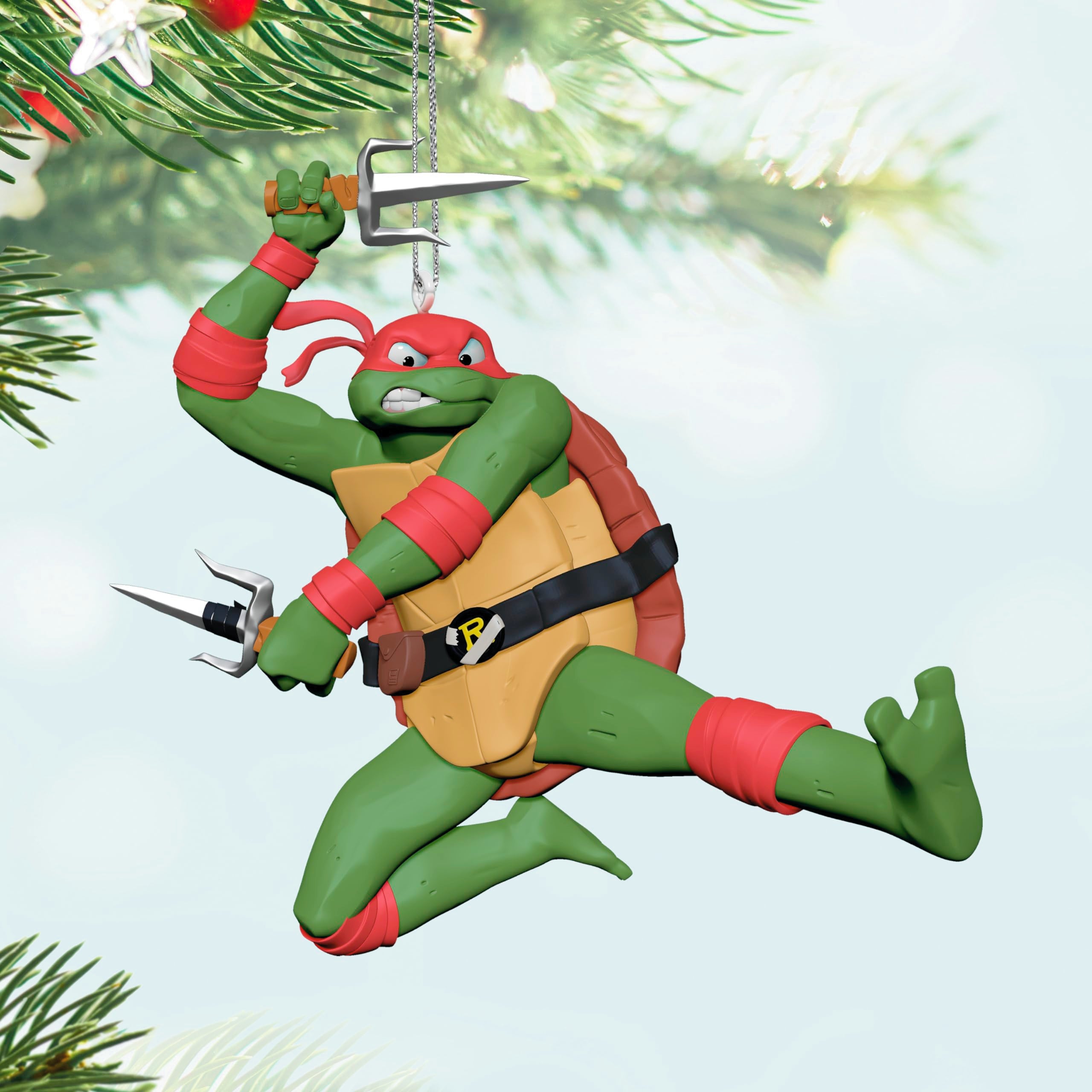 Hallmark Keepsake Christmas Ornament 2024, Teenage Mutant Ninja Turtles: Mutant Mayhem Raphael, Gifts for TMNT Fans
