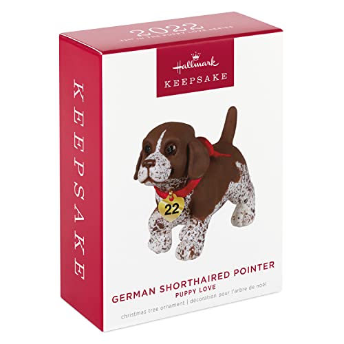 Hallmark Keepsake Christmas Ornament 2022 Year-Dated, Puppy Love German Shorthaired Pointer