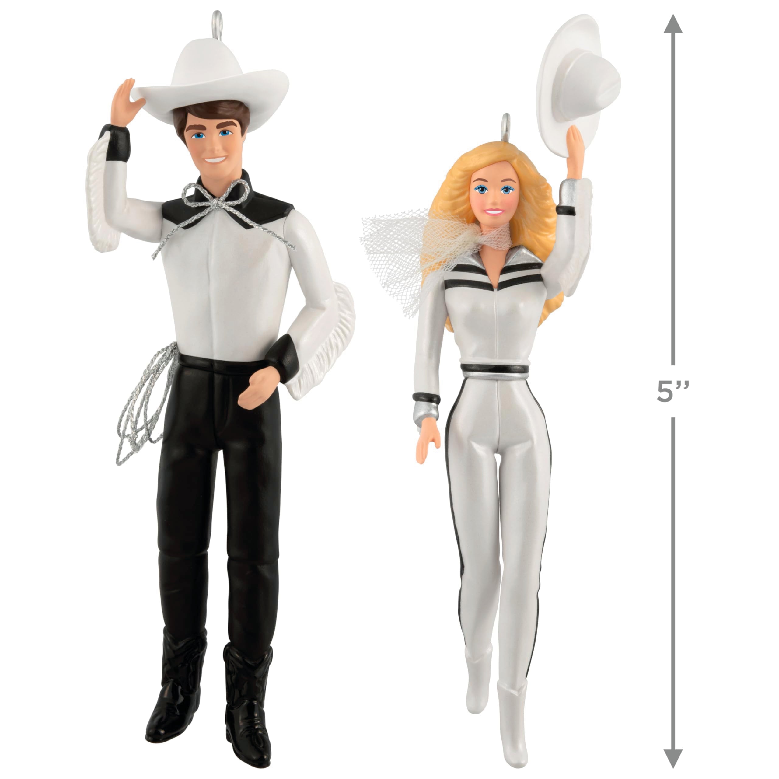 Barbie and Ken Western Stars, Hallmark Keepsake Christmas Ornaments 2025, Set of 2, Gifts for Barbie Fans