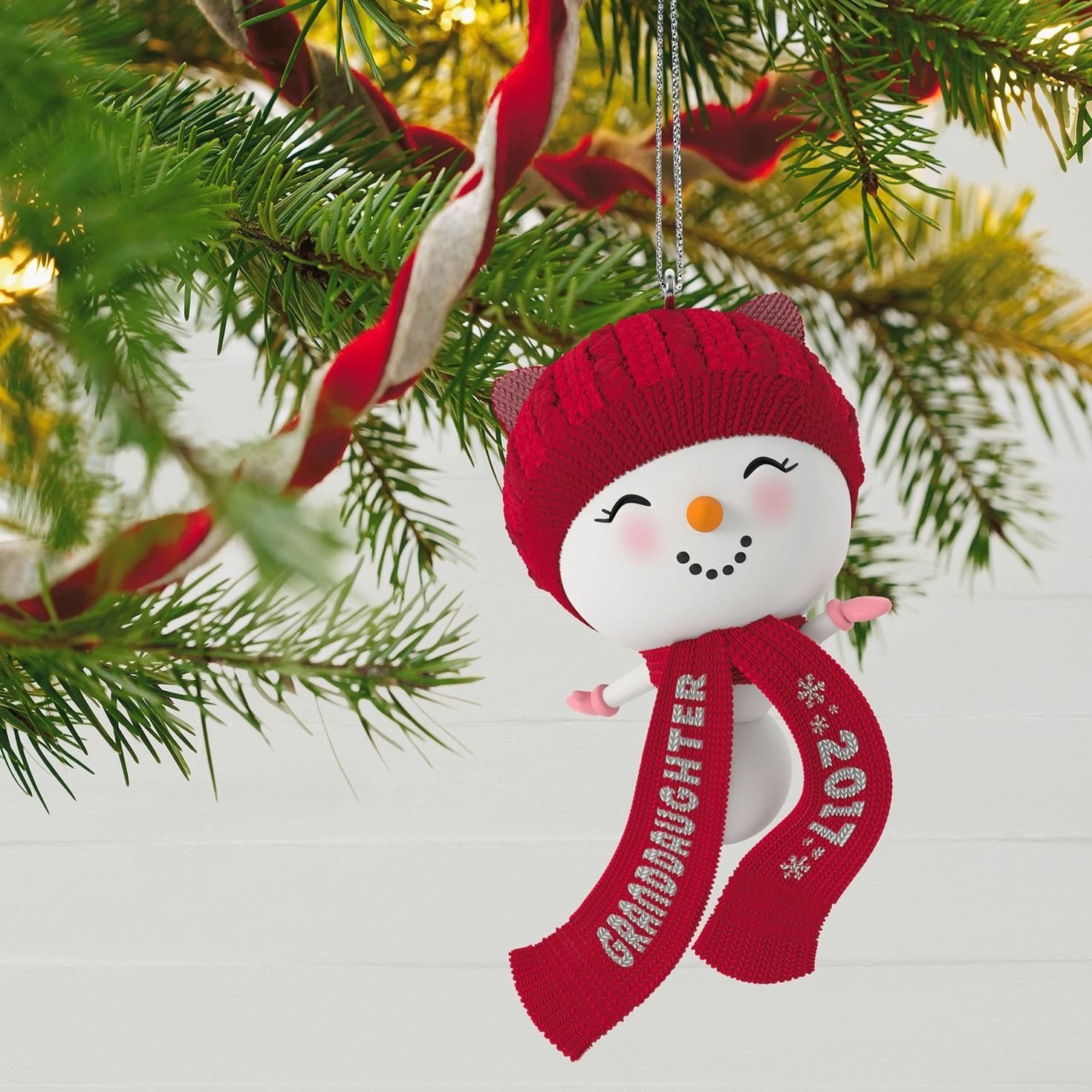 Hallmark 1295QGO1152 Granddaughter Keepsake Christmas Ornaments