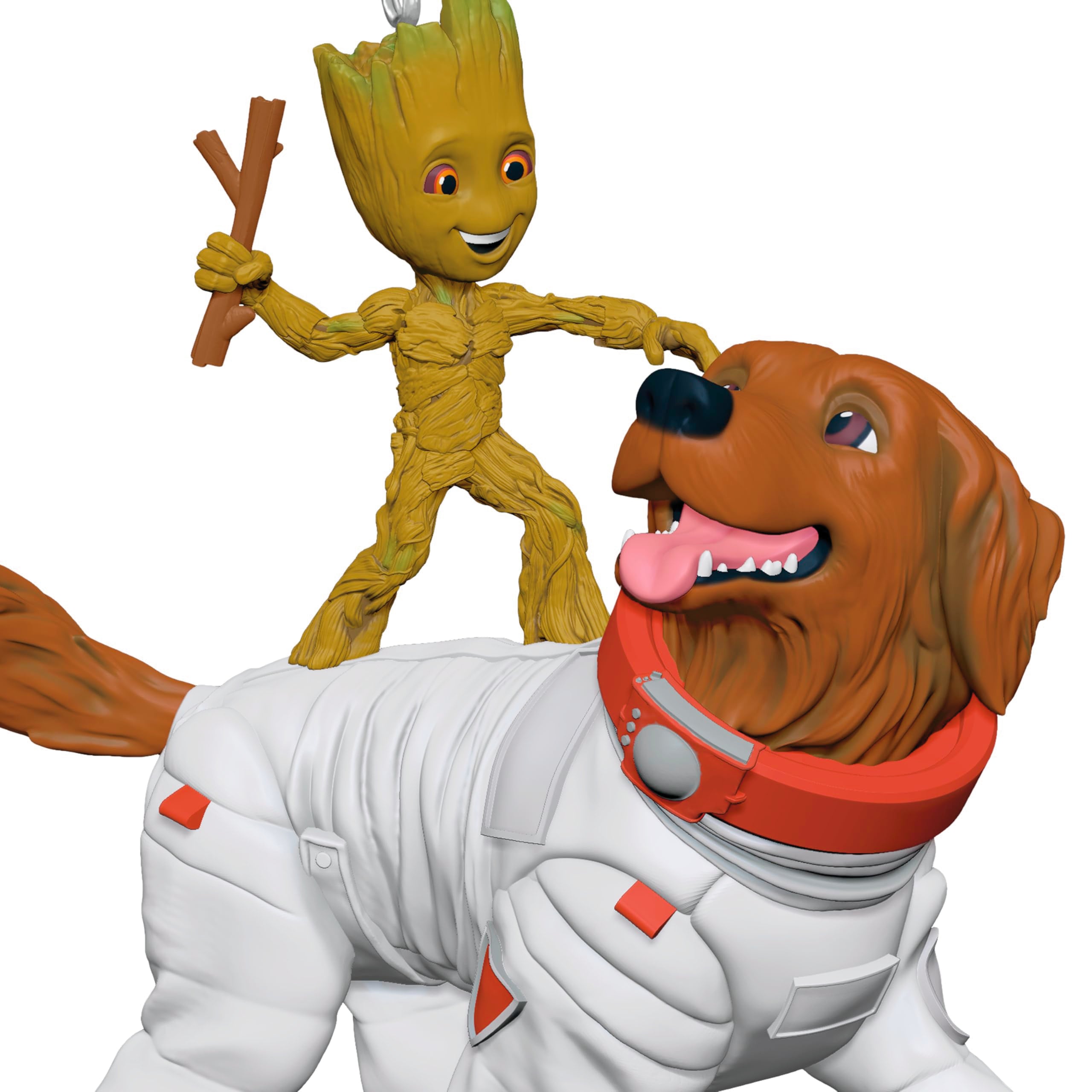 Groot and Cosmo Guardians of the Galaxy 2025 Hallmark Keepsake Christmas Ornaments