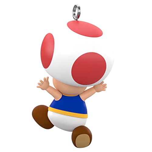 Hallmark Keepsake 0.96" Miniature Christmas Ornament 2023, Nintendo Super Mario Toad Mini, Gifts for Gamers