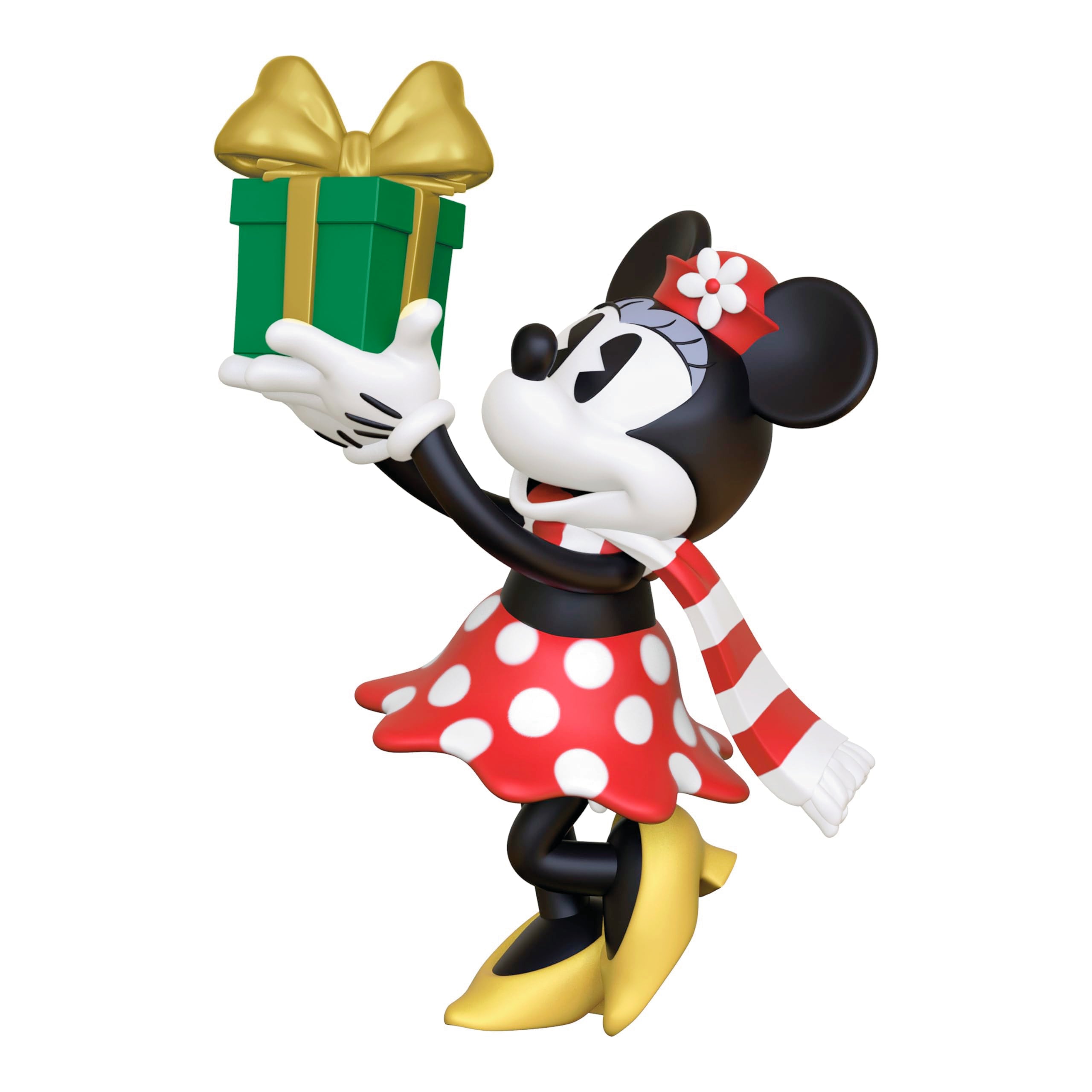 Hallmark Keepsake 1.31" Mini Christmas Ornament, Disney Minnie Mouse Minnie's Special Delivery, Gifts for Disney Fans
