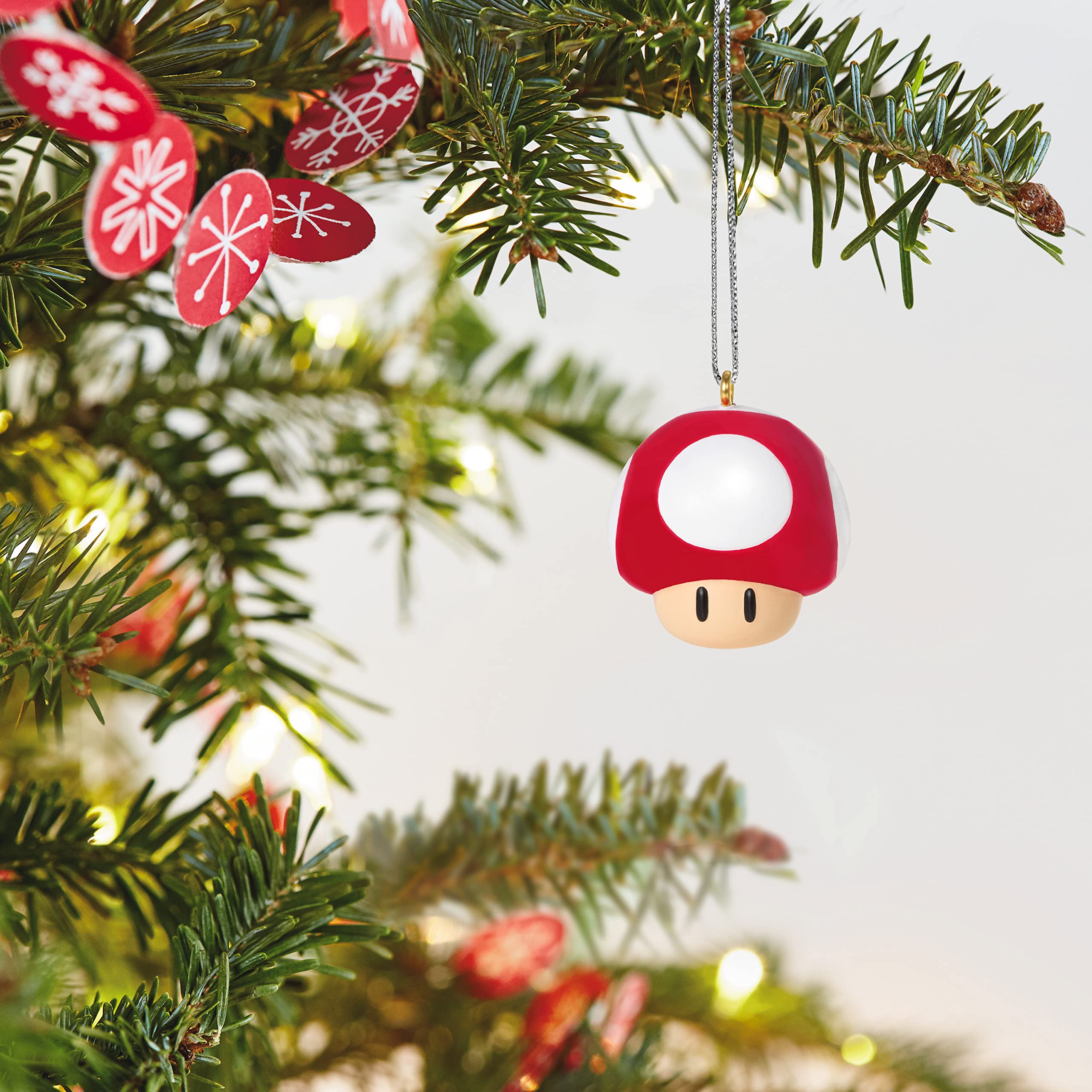 Hallmark Keepsake Miniature Christmas Ornament,Plastic, 2022, Nintendo Super Mario, Mini Set of 6