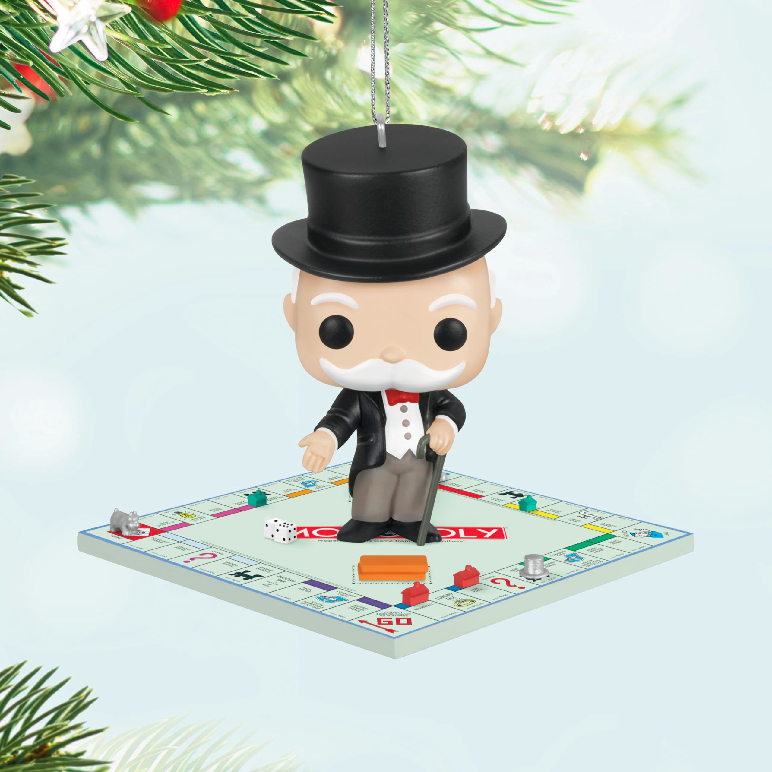 Hallmark Keepsake Christmas Ornament 2024, Monopoly Mr. Monopoly Funko POP!, Family Gifts