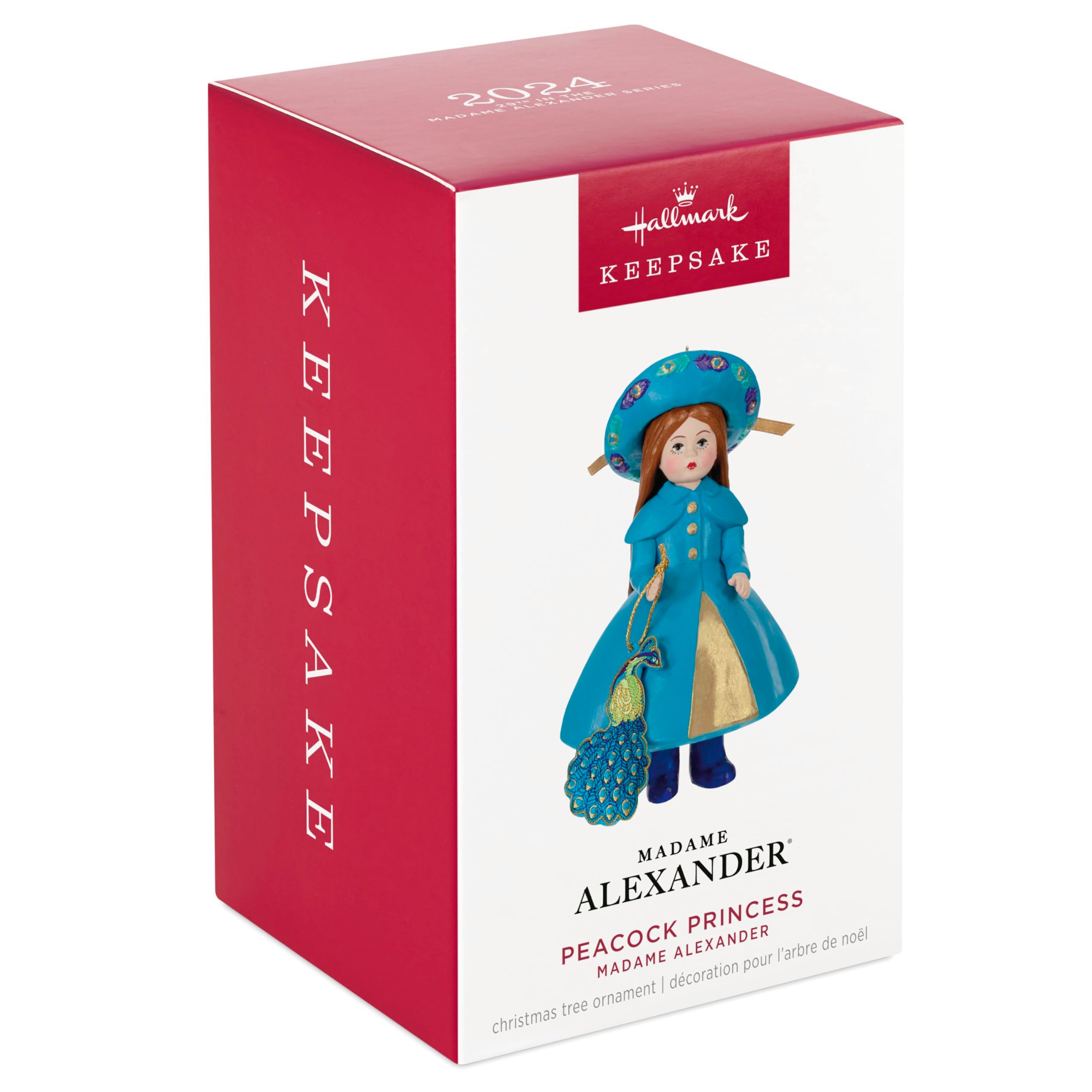 Hallmark Keepsake Christmas Ornament 2024, Madame Alexander Peacock Princess, Gifts for Her