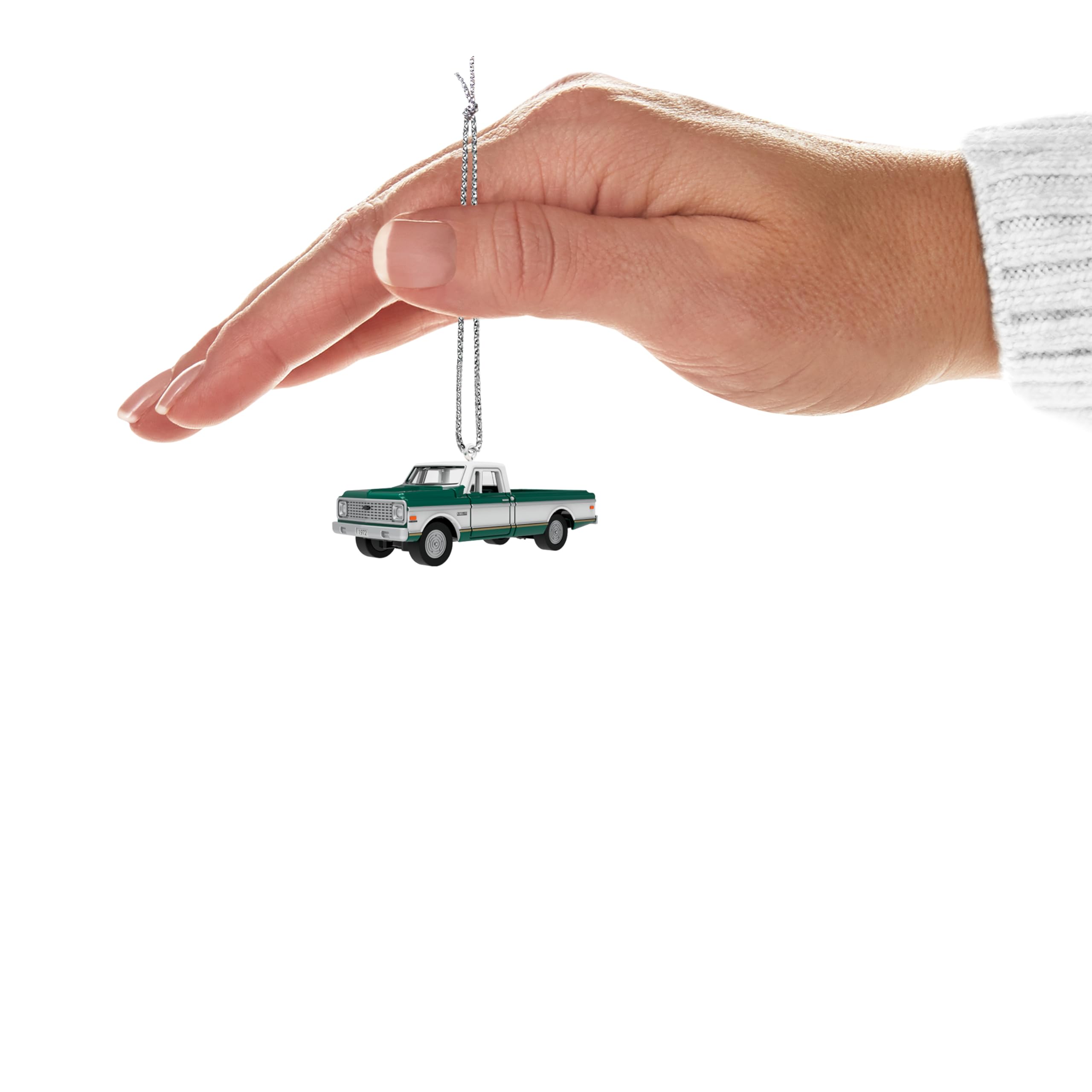 Hallmark Keepsake 0.67" Mini Christmas Ornament 2024, Lil' American Trucks 1972 Chevrolet Cheyenne Super 2024, Metal, Gifts for Car Collectors