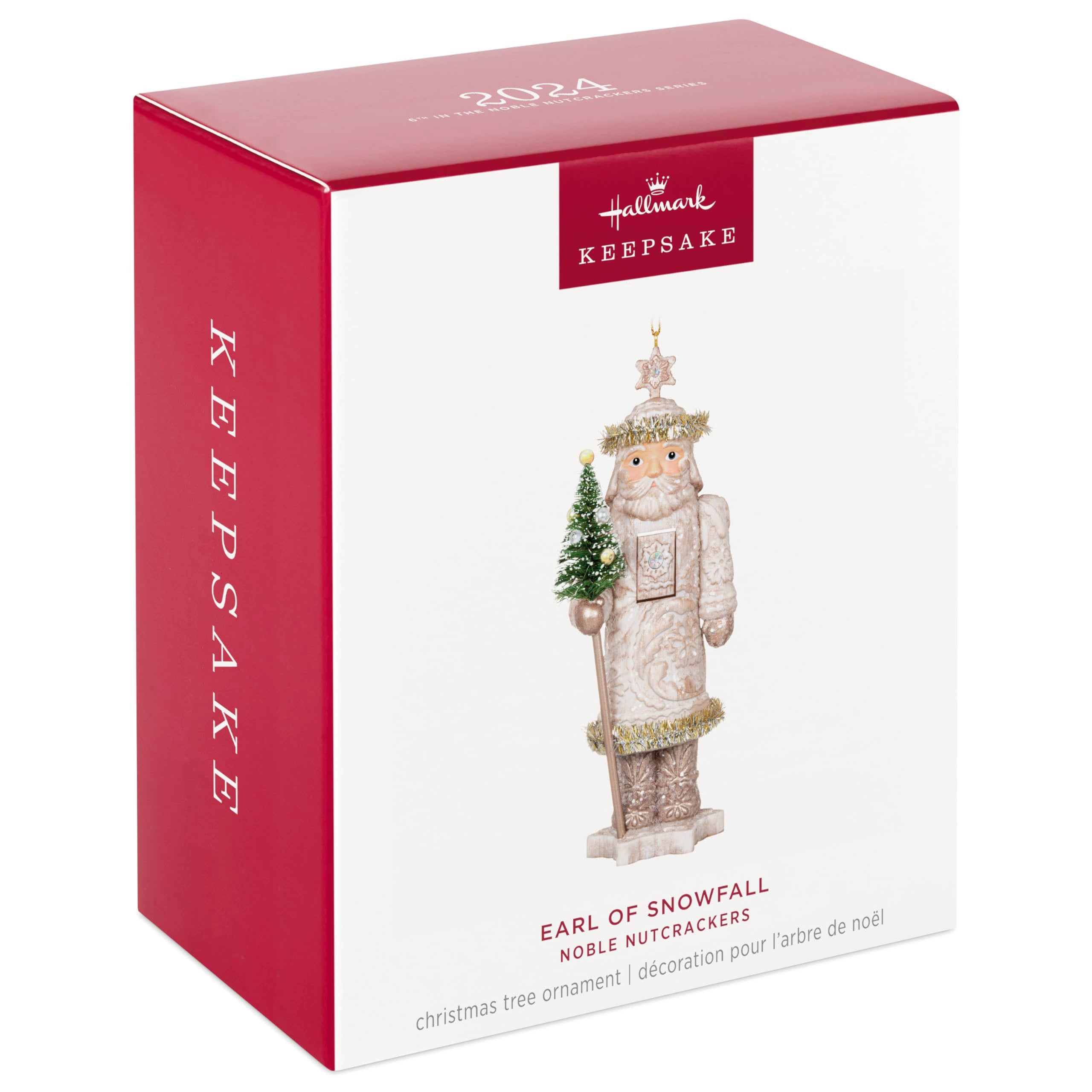 Hallmark Keepsake Christmas Ornament 2024, Noble Nutcrackers Earl of Snowfall, Gifts for Christmas Lovers