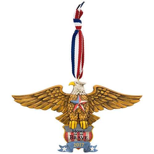 Hallmark 1595QGO1775 Patriotic Eagle Keepsake Christmas Ornaments