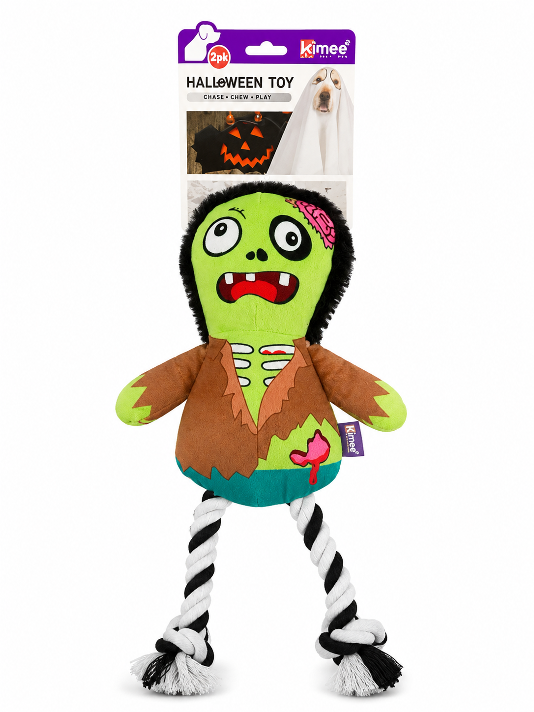 Zombie Halloween Dog Toy, Kimee Pet Toys