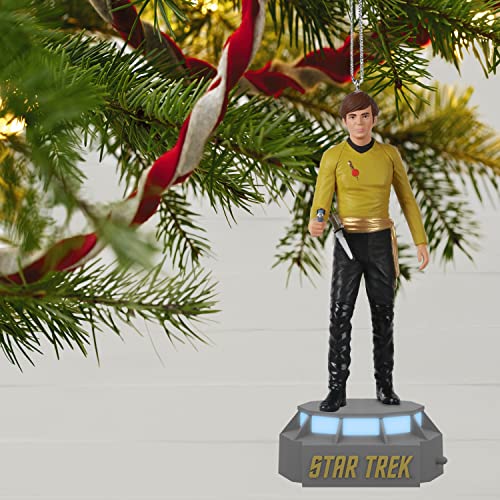 Hallmark Keepsake Plastic Christmas Ornament 2022, Star Trek Mirror, Mirror Collection Ensign Pavel Chekov, Light and Sound