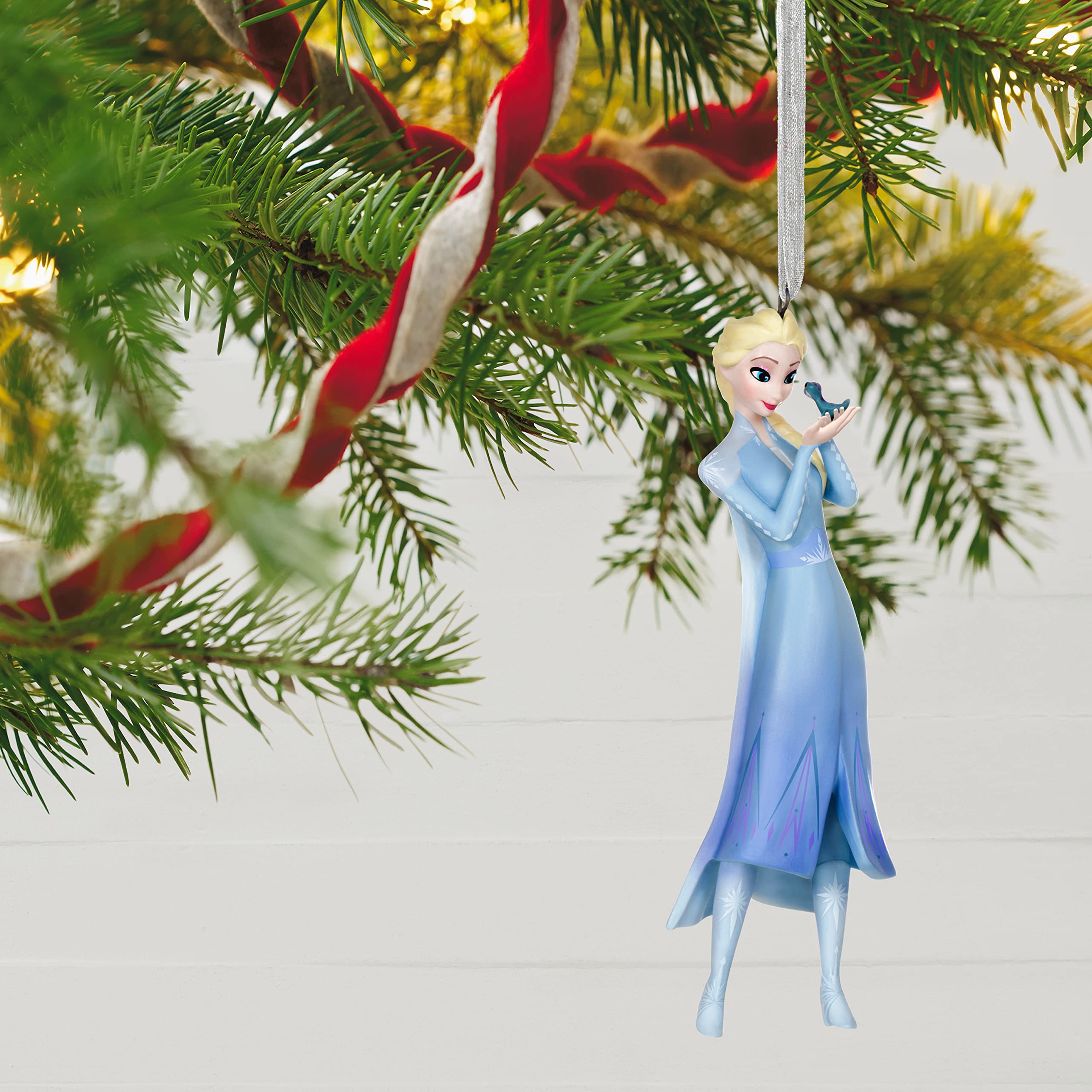 Hallmark Keepsake Christmas Ornament 2022, Disney Frozen 2 Elsa and The Fire Spirit, Porcelain