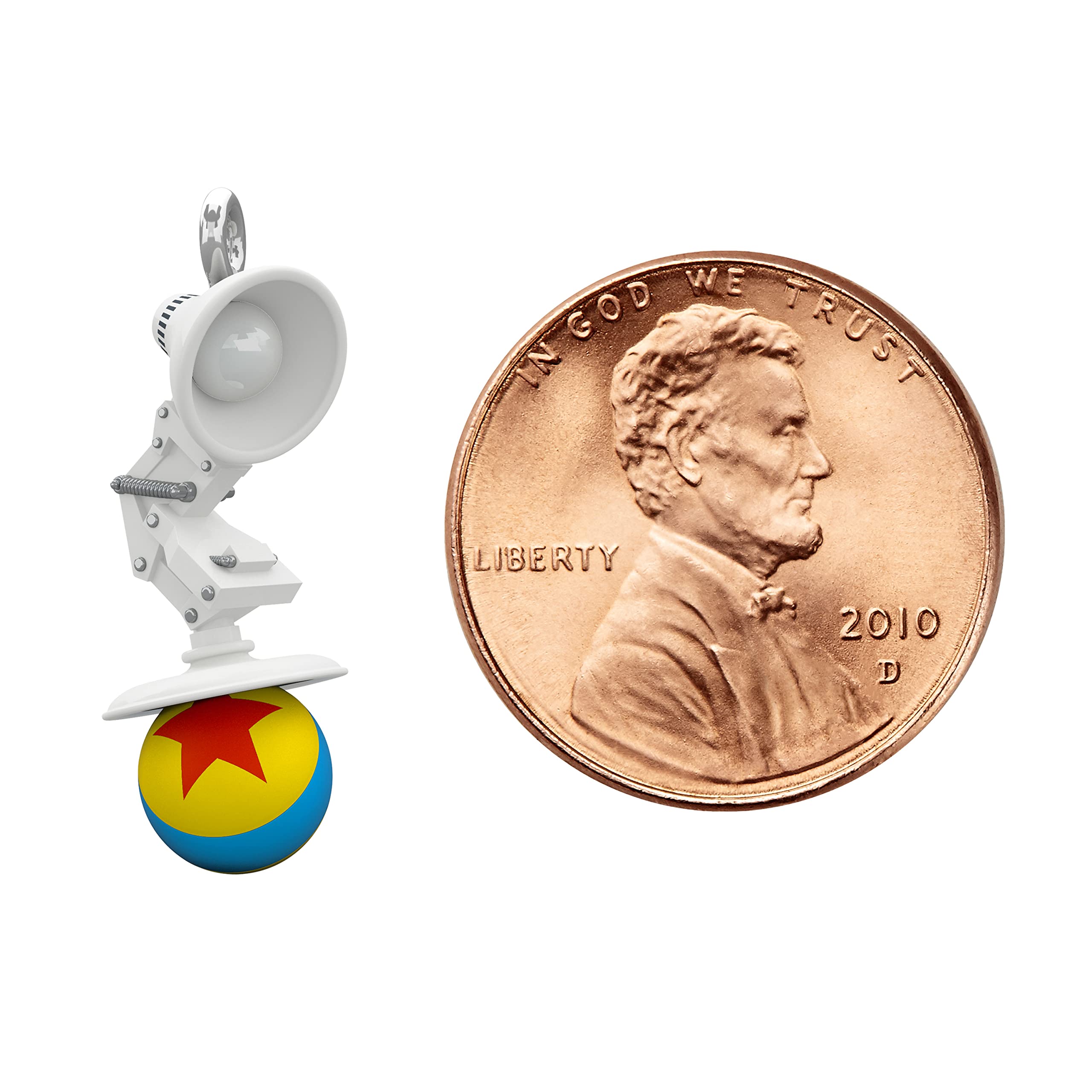Hallmark Keepsake 0.8" Miniature Christmas Ornament 2022, Disney/Pixar Pixar Lamp and Ball, Mini