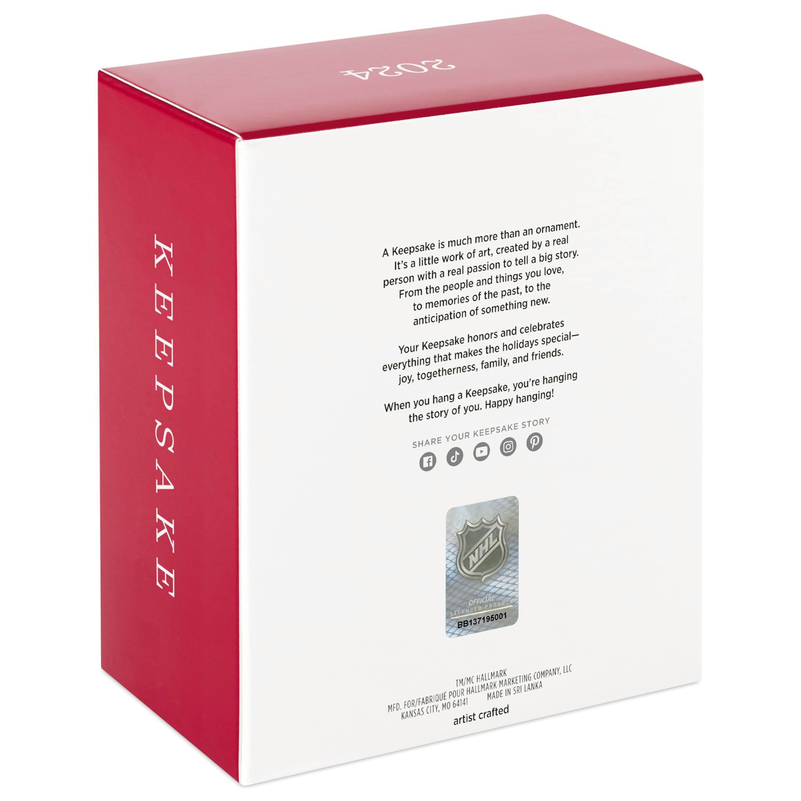 Hallmark Keepsake Christmas Ornament 2024, NHL Sidney Crosby Pittsburgh Penguins Hockey Ornament, Sports Gifts