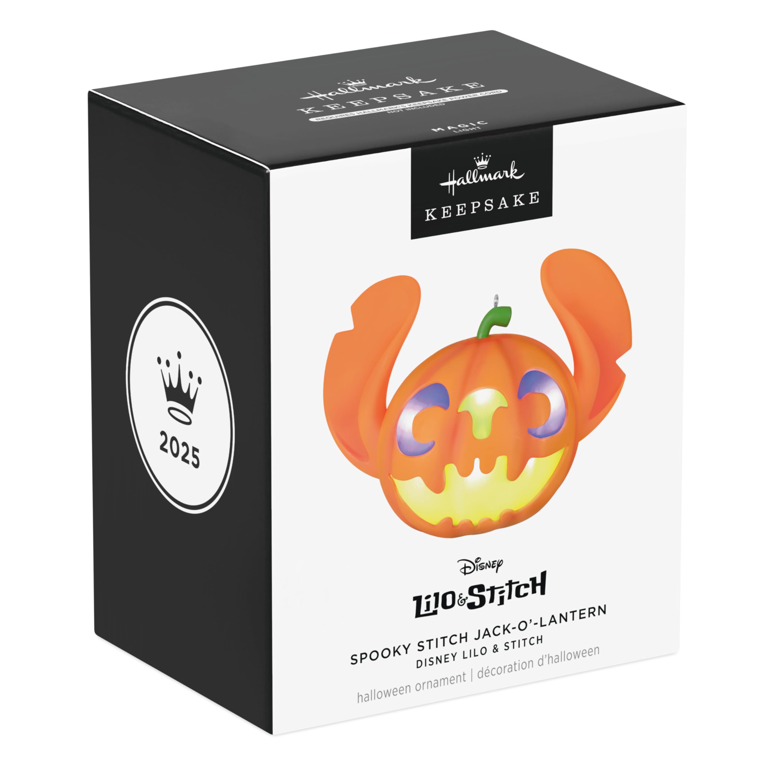 Spooky Stitch Jack-O-Lantern 2025 Hallmark Keepsake Christmas Ornament